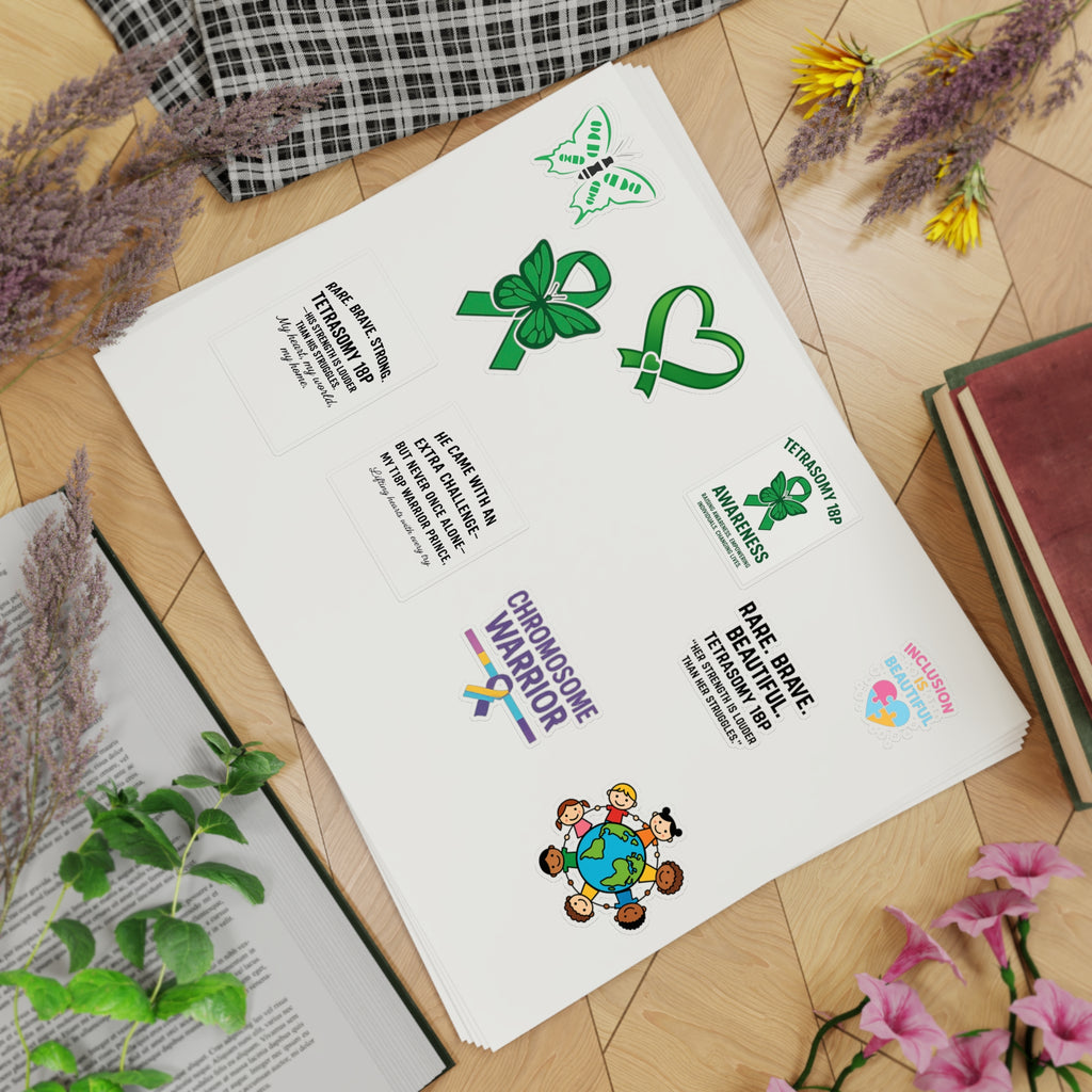 Tetrasomy 18 Awareness Stickers sticker sheet