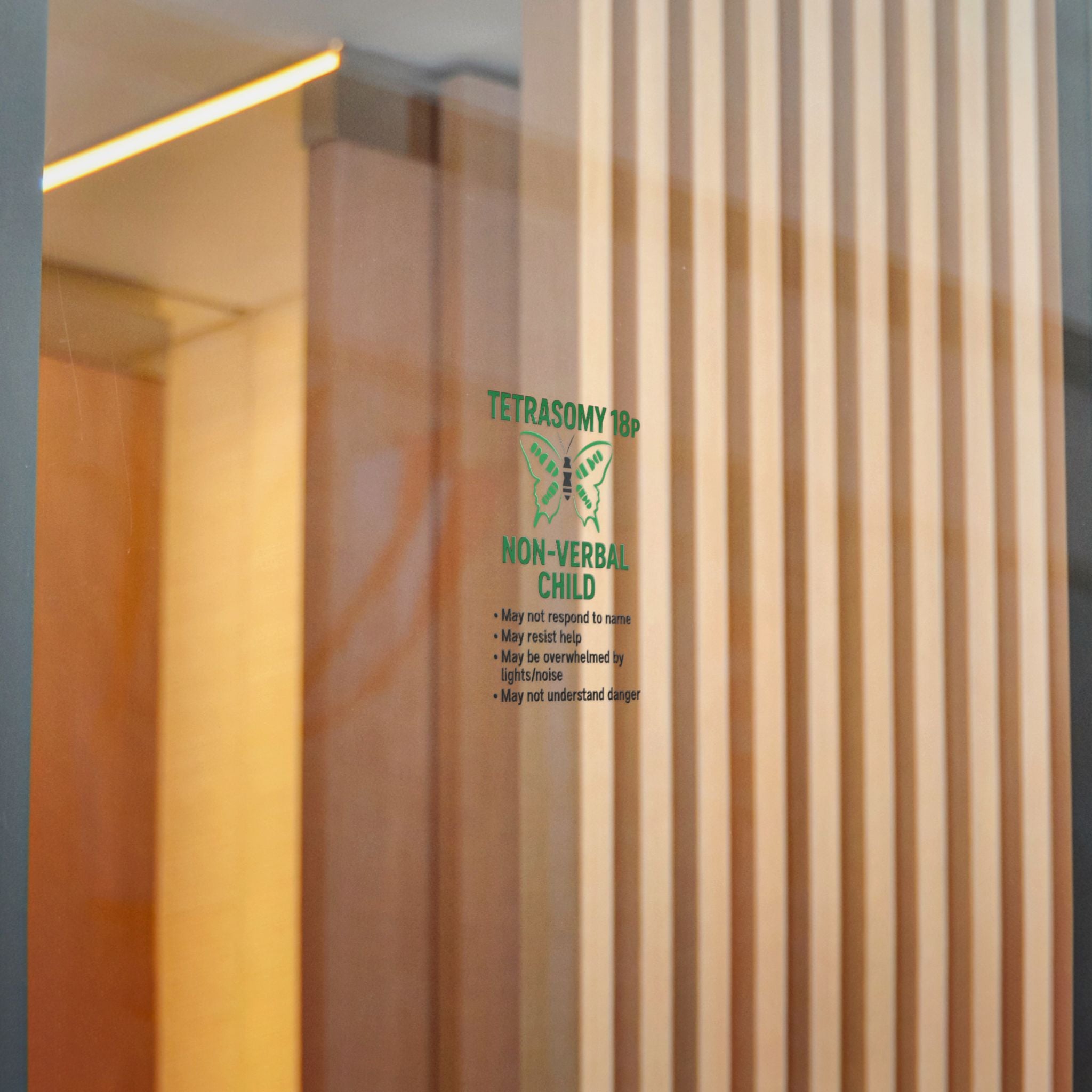 Tetrasomy 18p Non-Verbal Child Sticker | Awareness Die-Cut Sticker