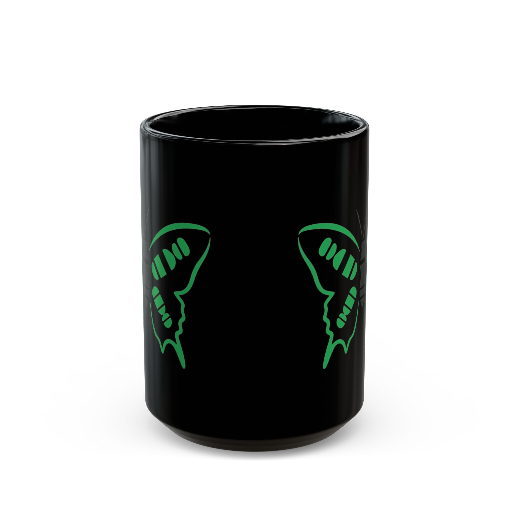 Tetrasomy 18p butterfly Black Mug (11oz, 15oz)