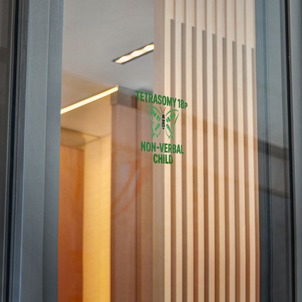 Tetrasomy 18p Butterfly Non-Verbal Child Sticker | Die Cut Sticker