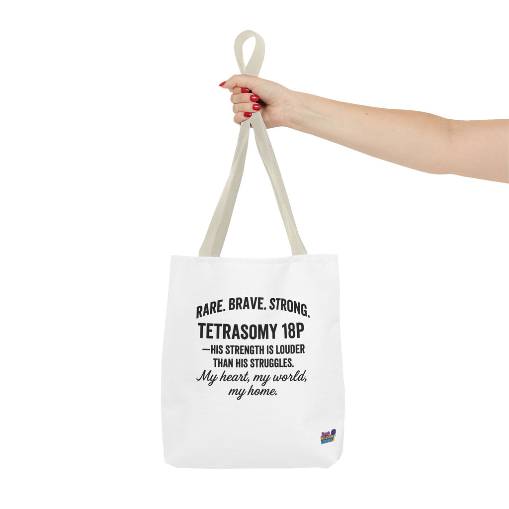 Rare, brave, strong, poem tote bag