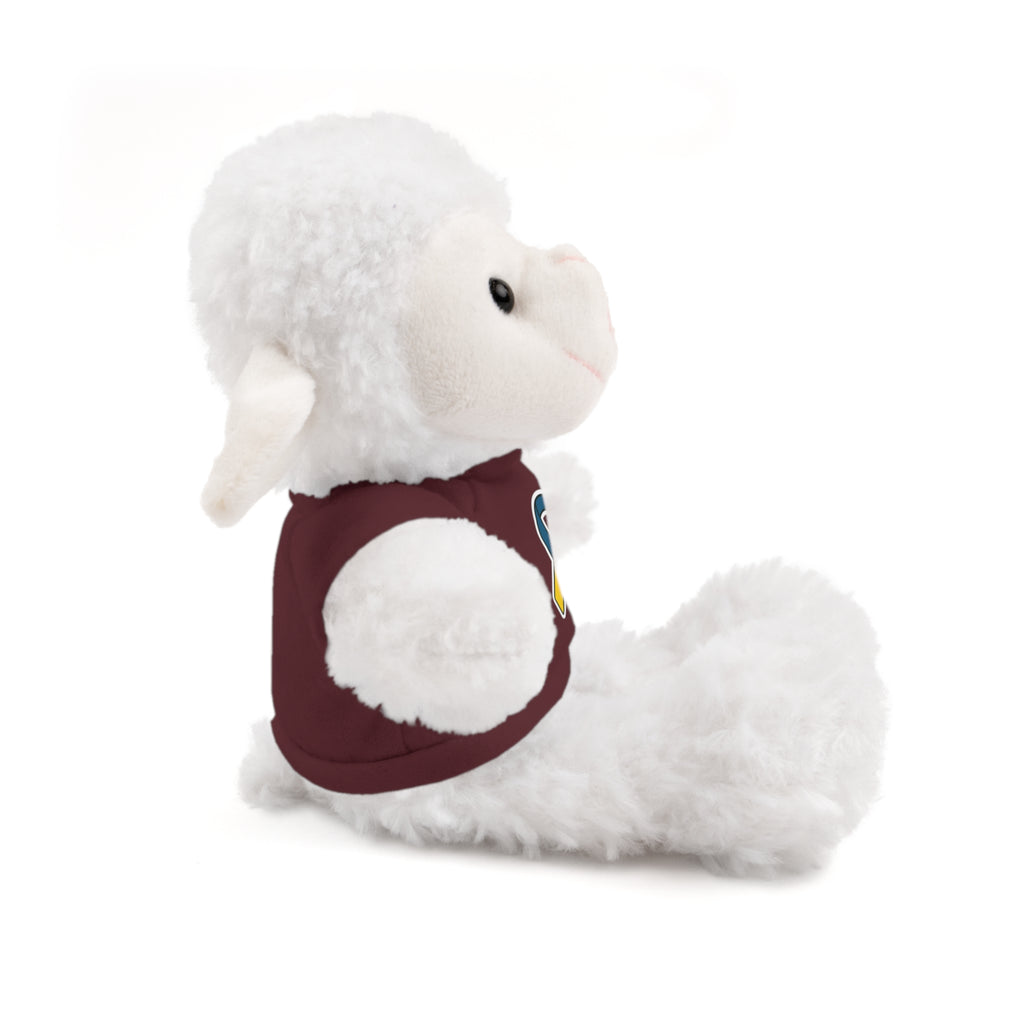 Yellow Blue Awareness Ribbon Stuffed Animal