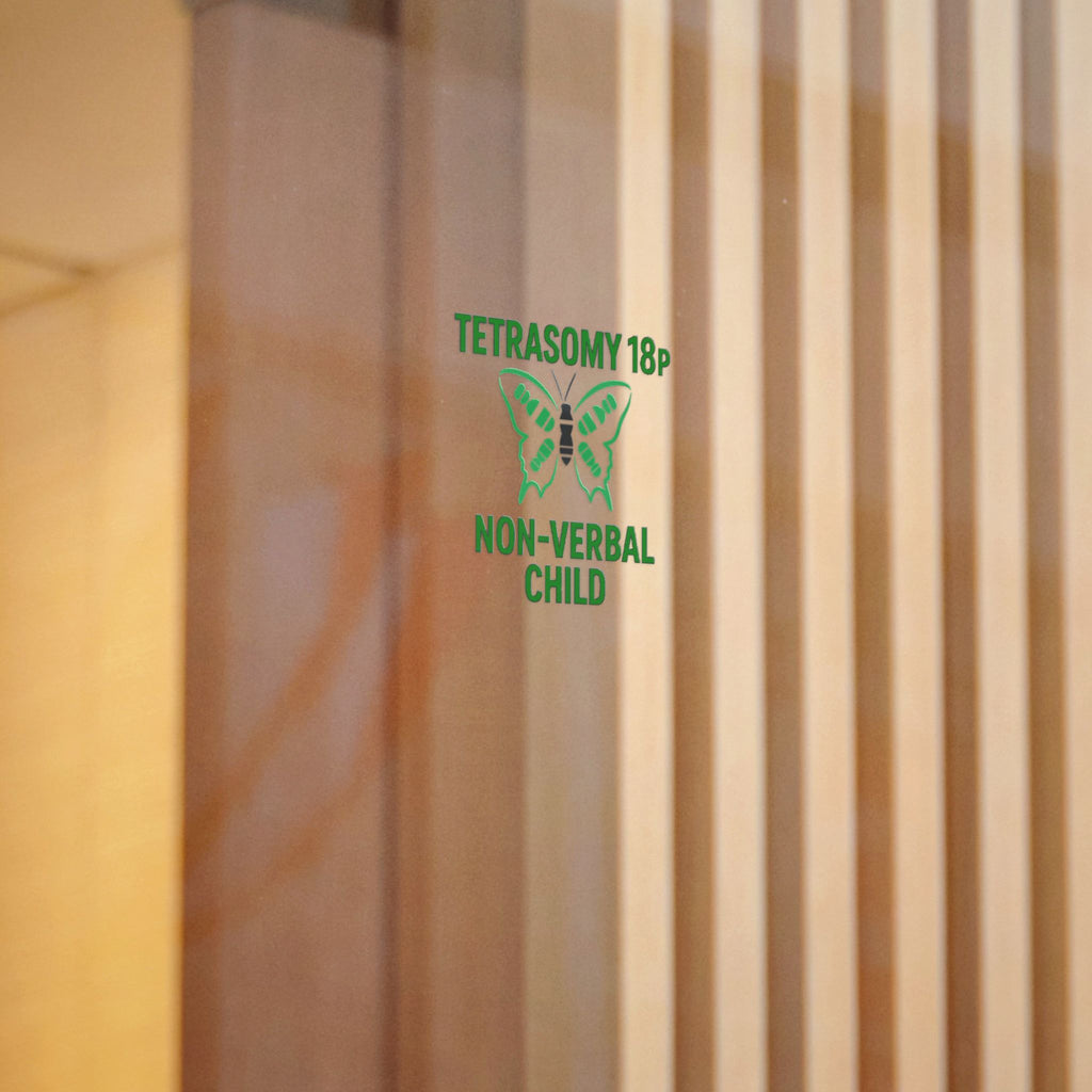 Tetrasomy 18p Butterfly Non-Verbal Child Sticker | Die Cut Sticker