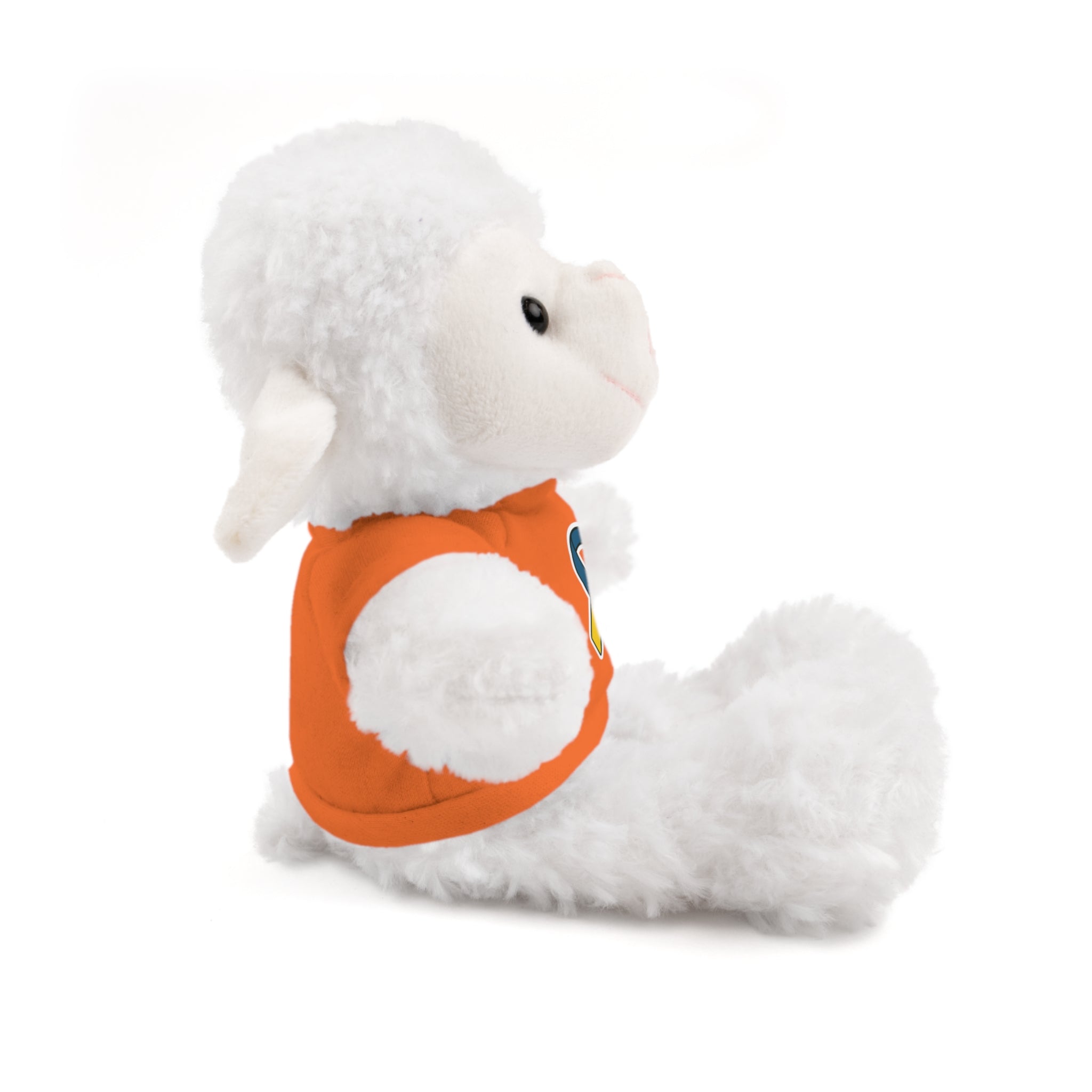 Yellow Blue Awareness Ribbon Stuffed Animal