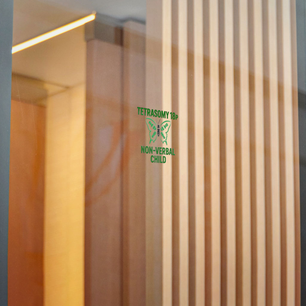 Tetrasomy 18p Butterfly Non-Verbal Child Sticker | Die Cut Sticker