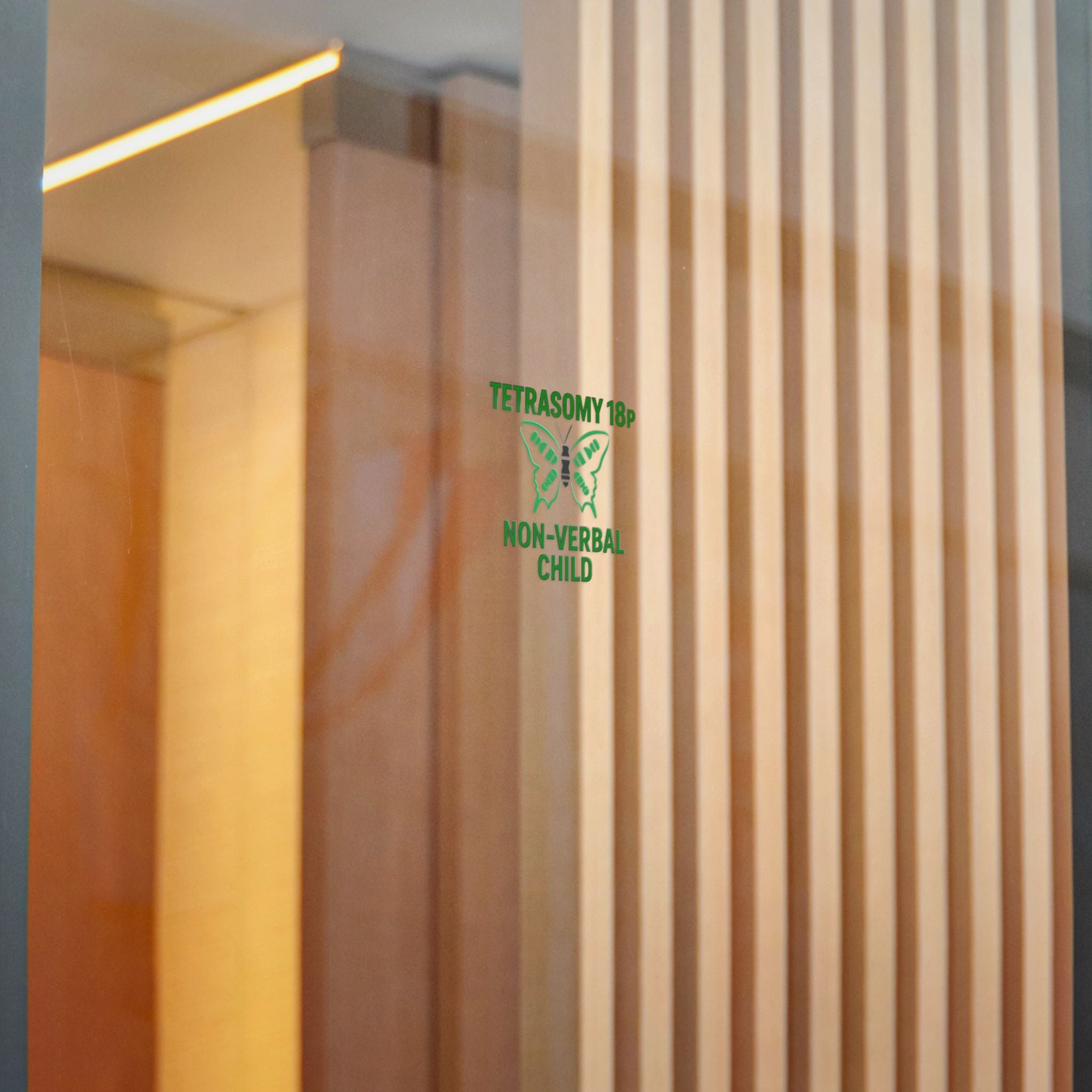 Tetrasomy 18p Butterfly Non-Verbal Child Sticker | Die Cut Sticker