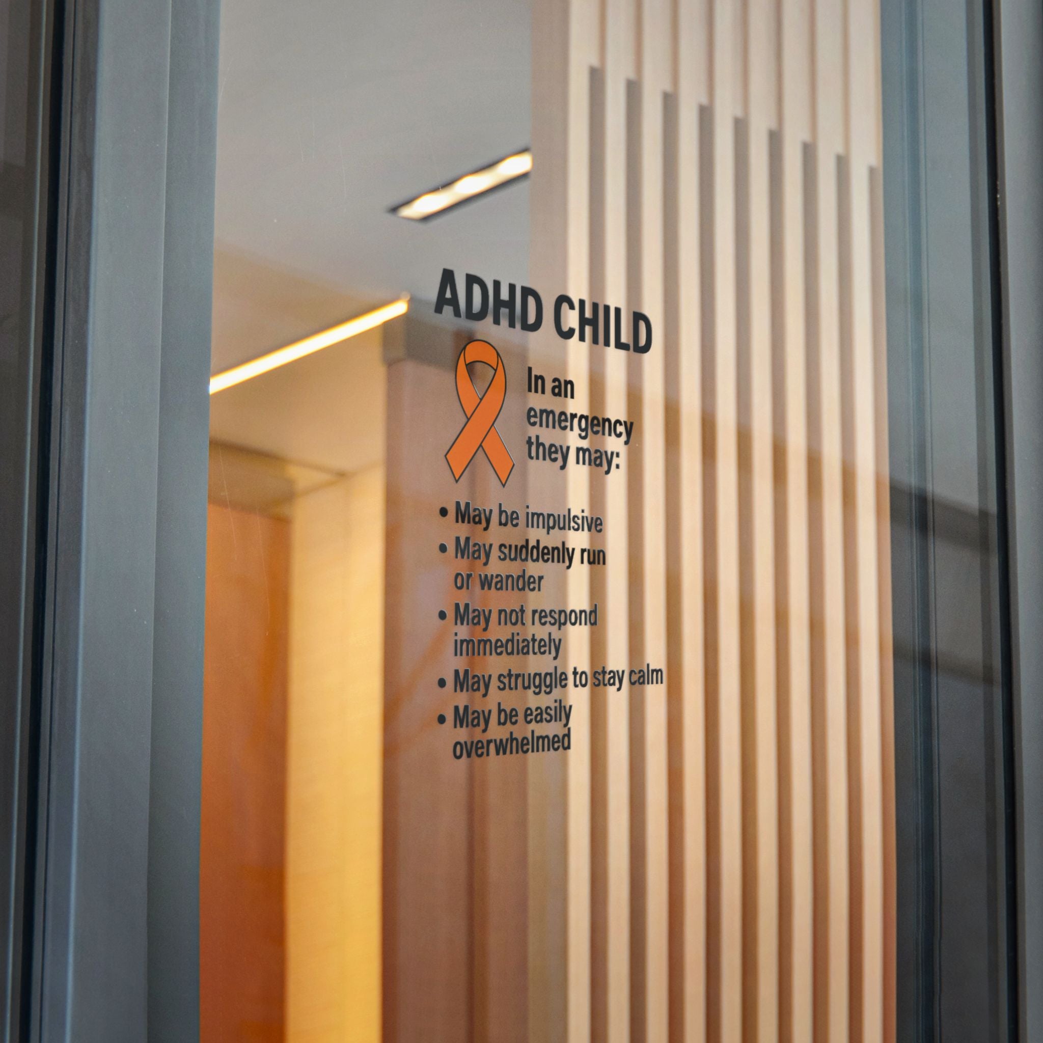 ADHD Child Awareness Ribbon Sticker | Die-Cut Sticker