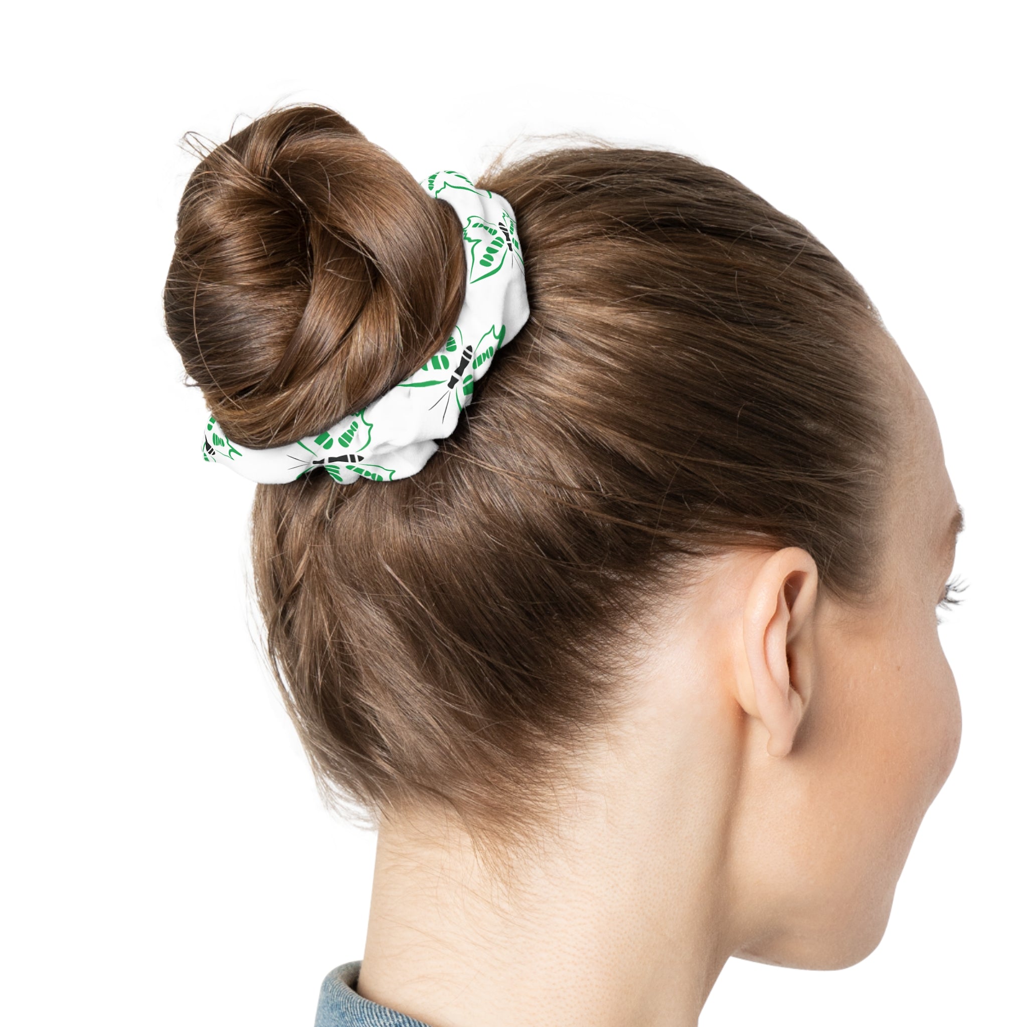 Tetrasomy 18p Butterfly Scrunchie | colorful kids planet hair accessory
