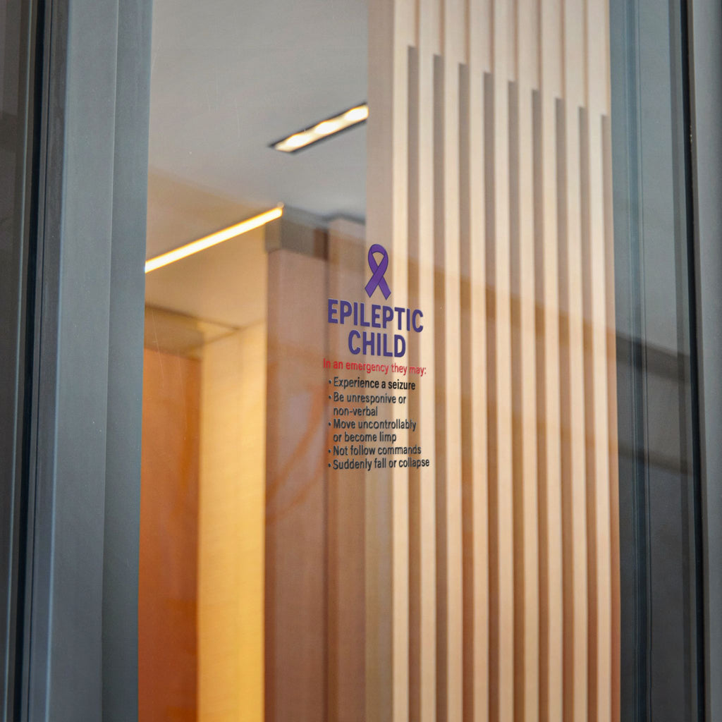 Epileptic Child Emergency Info sticker | Die-Cut Sticker