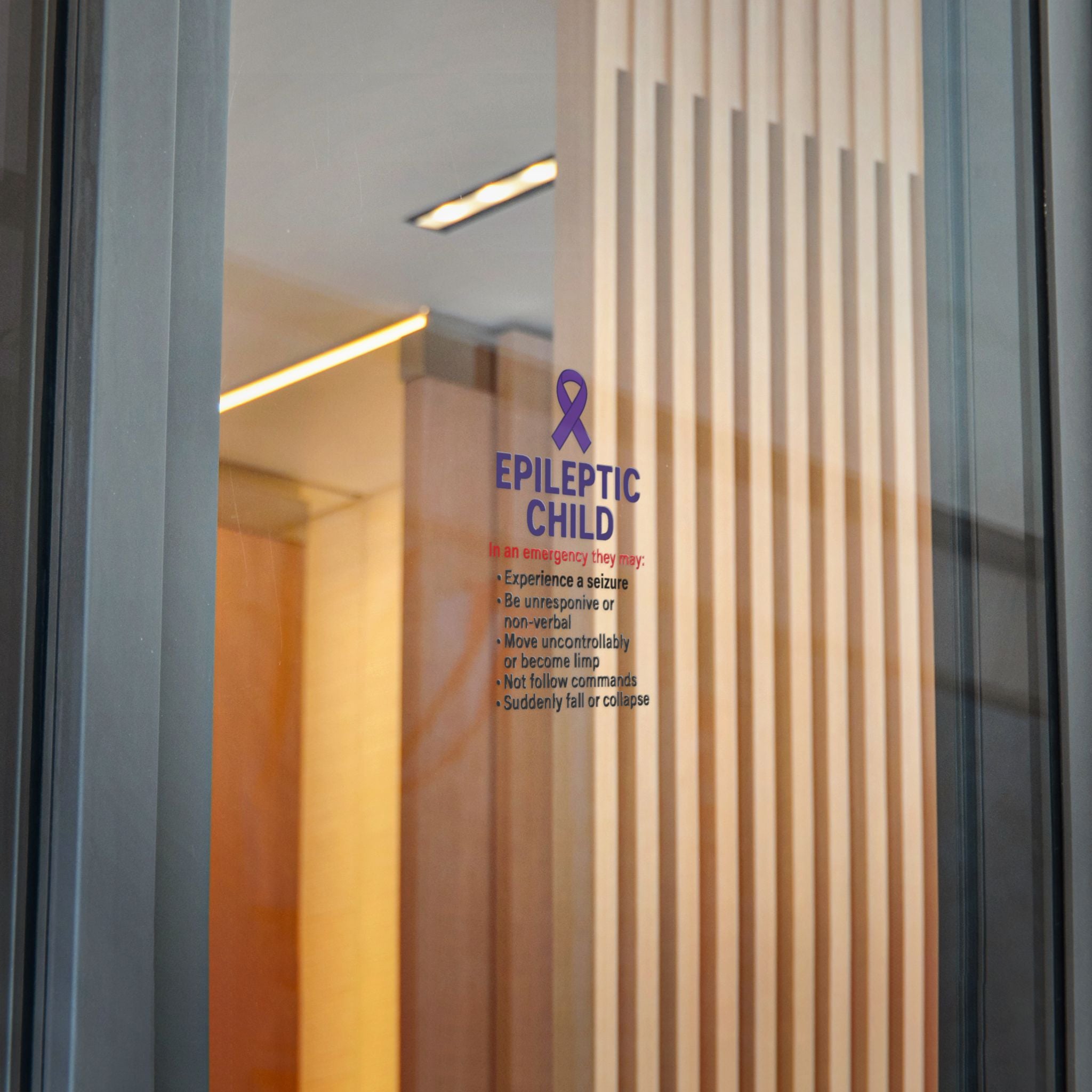 Epileptic Child Emergency Info sticker | Die-Cut Sticker