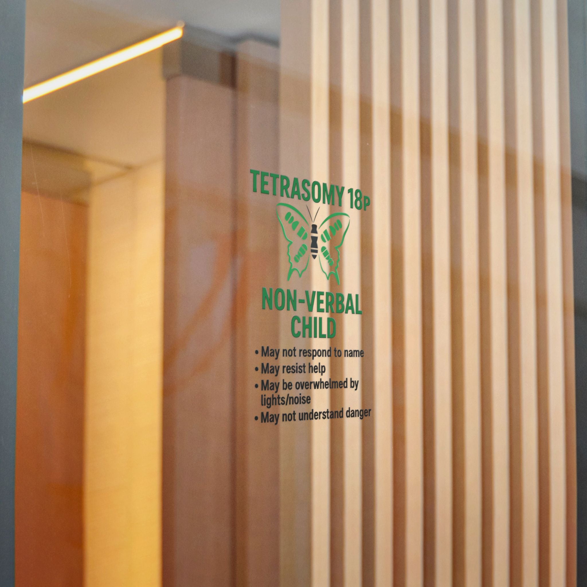 Tetrasomy 18p Non-Verbal Child Sticker | Awareness Die-Cut Sticker