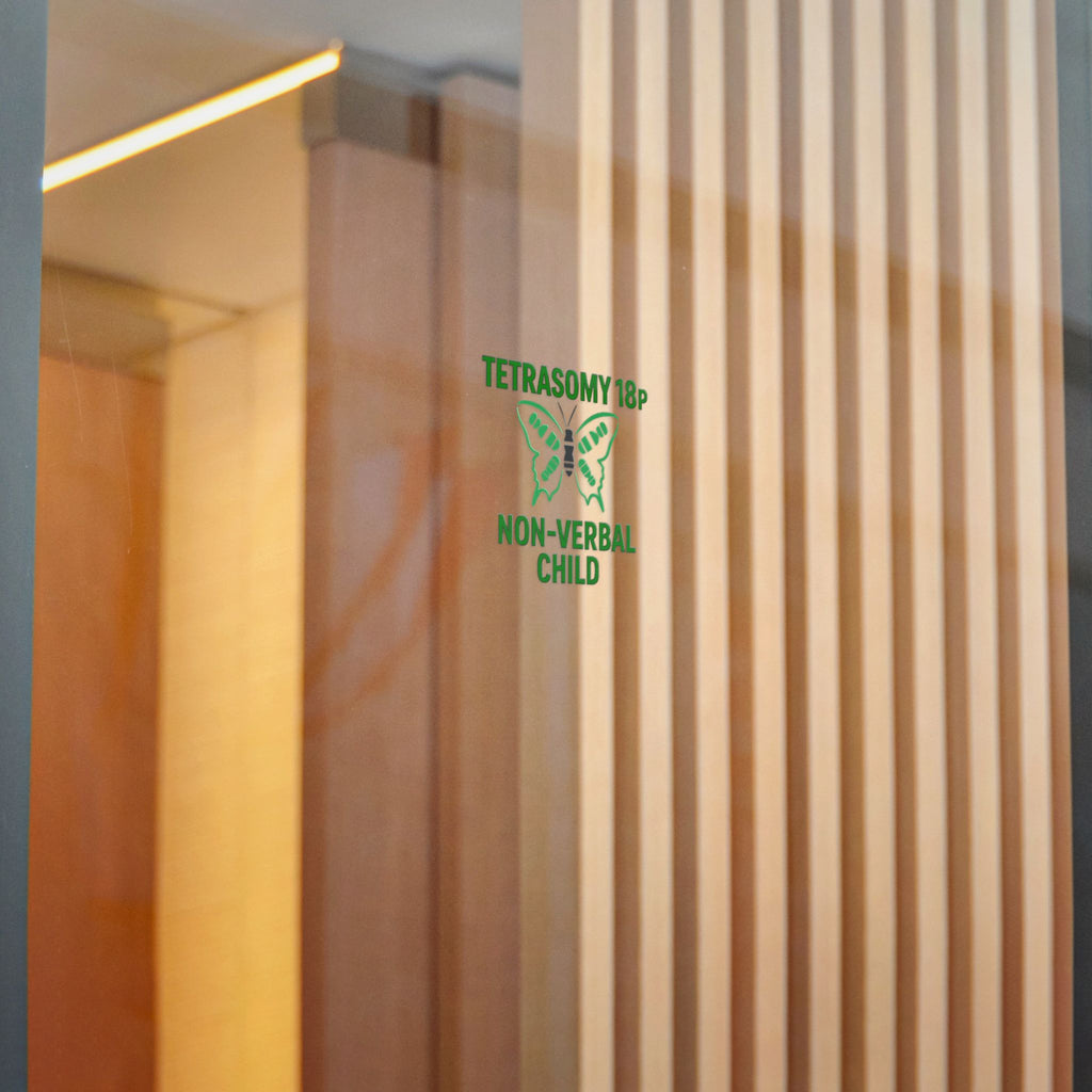 Tetrasomy 18p Butterfly Non-Verbal Child Sticker | Die Cut Sticker