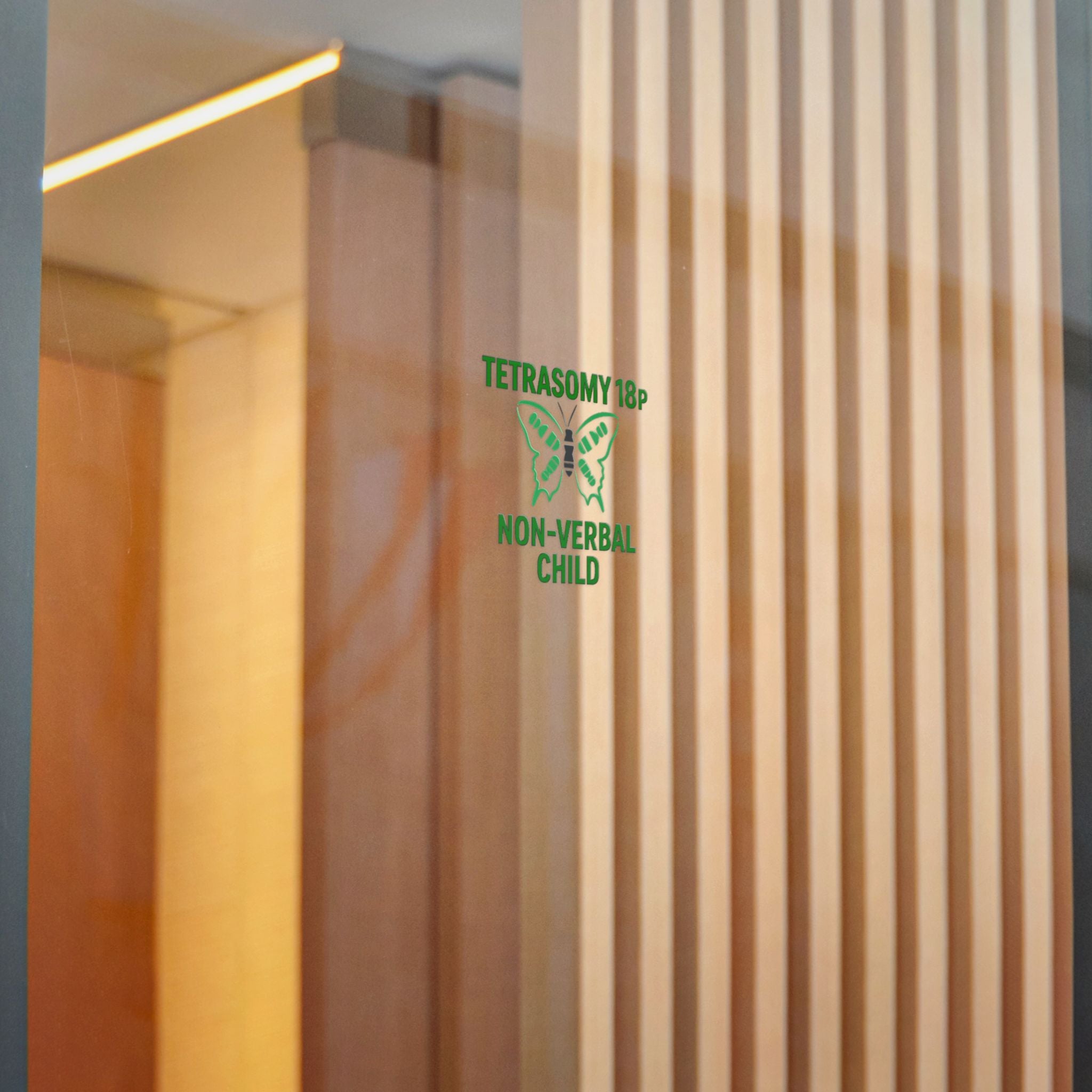 Tetrasomy 18p Butterfly Non-Verbal Child Sticker | Die Cut Sticker