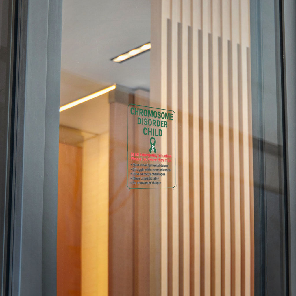 Chromosome Disorder Child emergency awareness sticker | Die-Cut Sticker