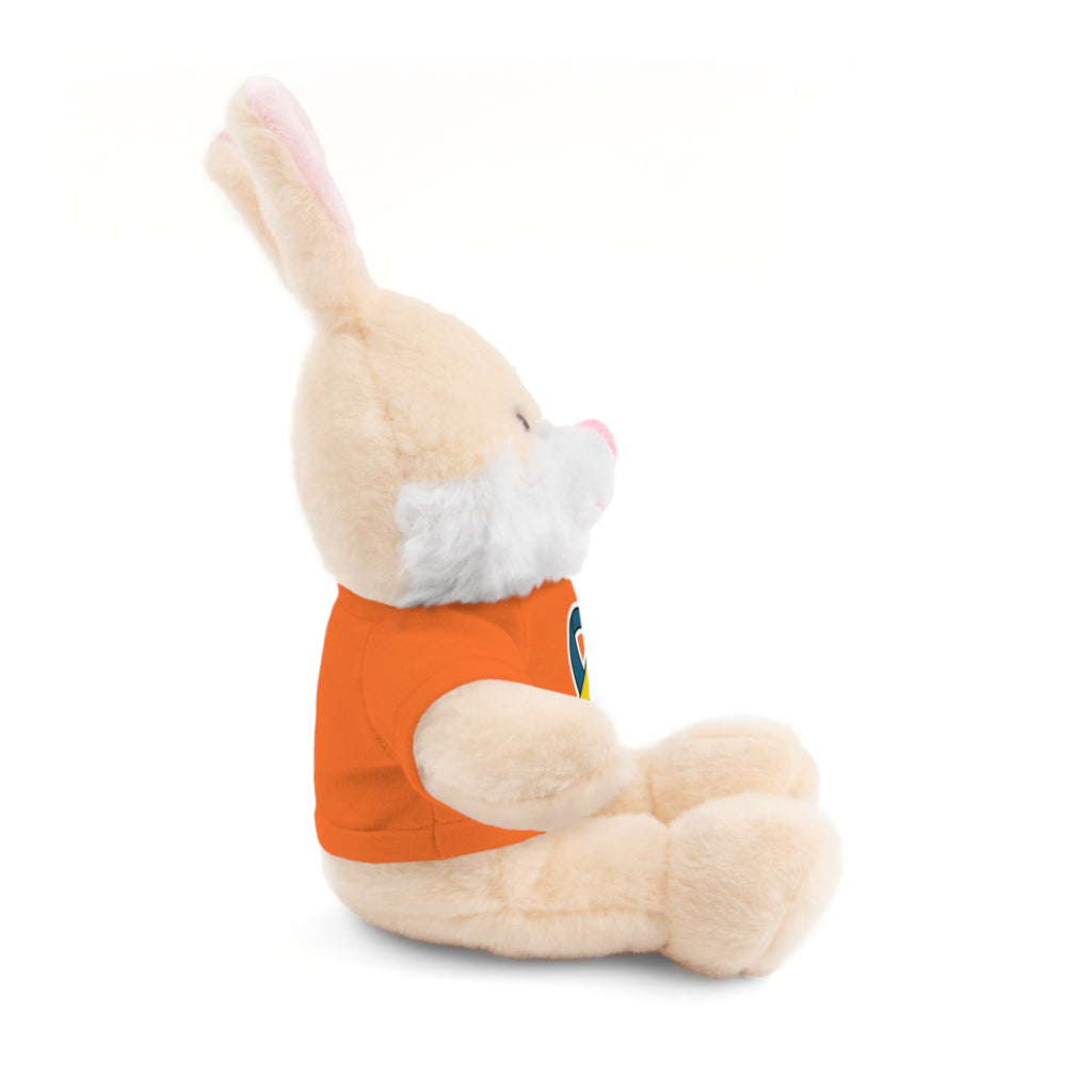 Yellow Blue Awareness Ribbon Stuffed Animal