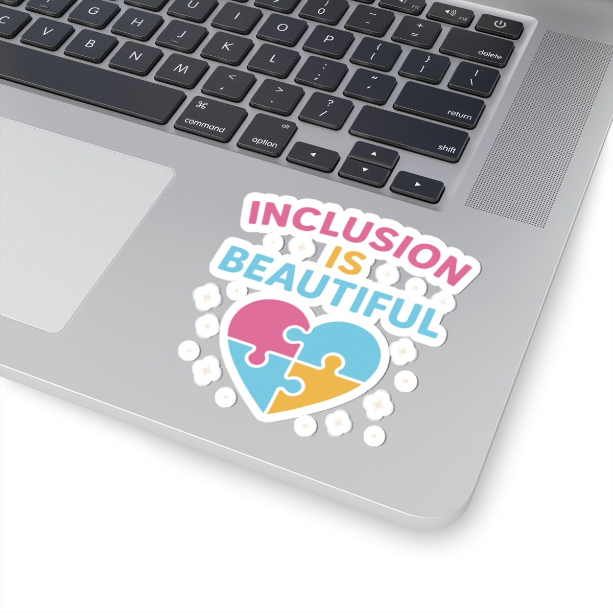 Inclusion Is Beautiful Kiss-Cut Stickers | Puzzle Heart sticker