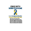 Child with Down Syndrome awareness ribbon Die-Cut Sticker | DTF
