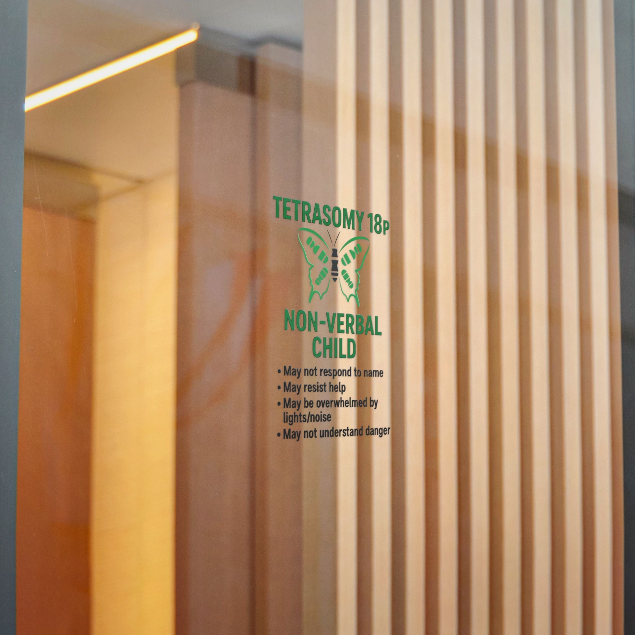 Tetrasomy 18p Non-Verbal Child Sticker | Awareness Die-Cut Sticker