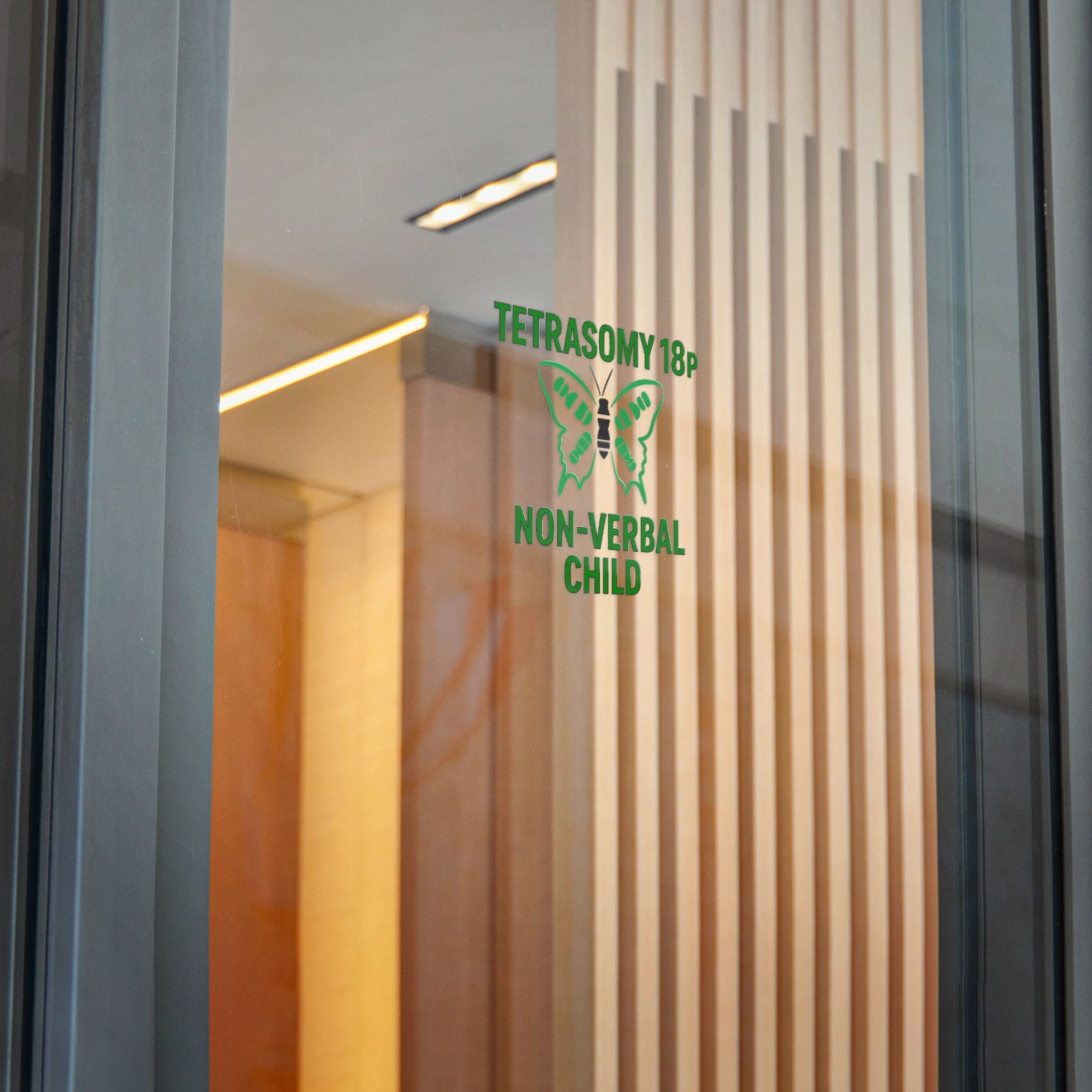 Tetrasomy 18p Butterfly Non-Verbal Child Sticker | Die Cut Sticker