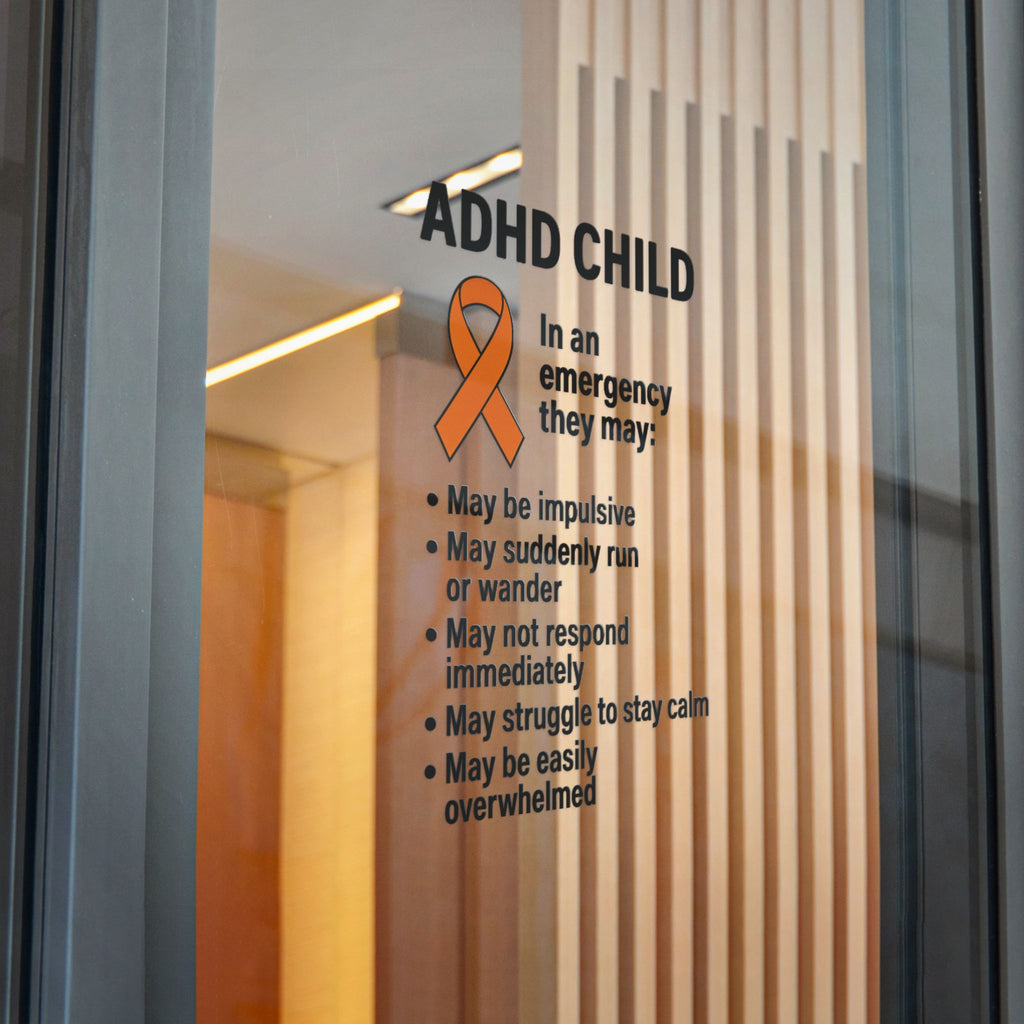 ADHD Child Awareness Ribbon Sticker | Die-Cut Sticker