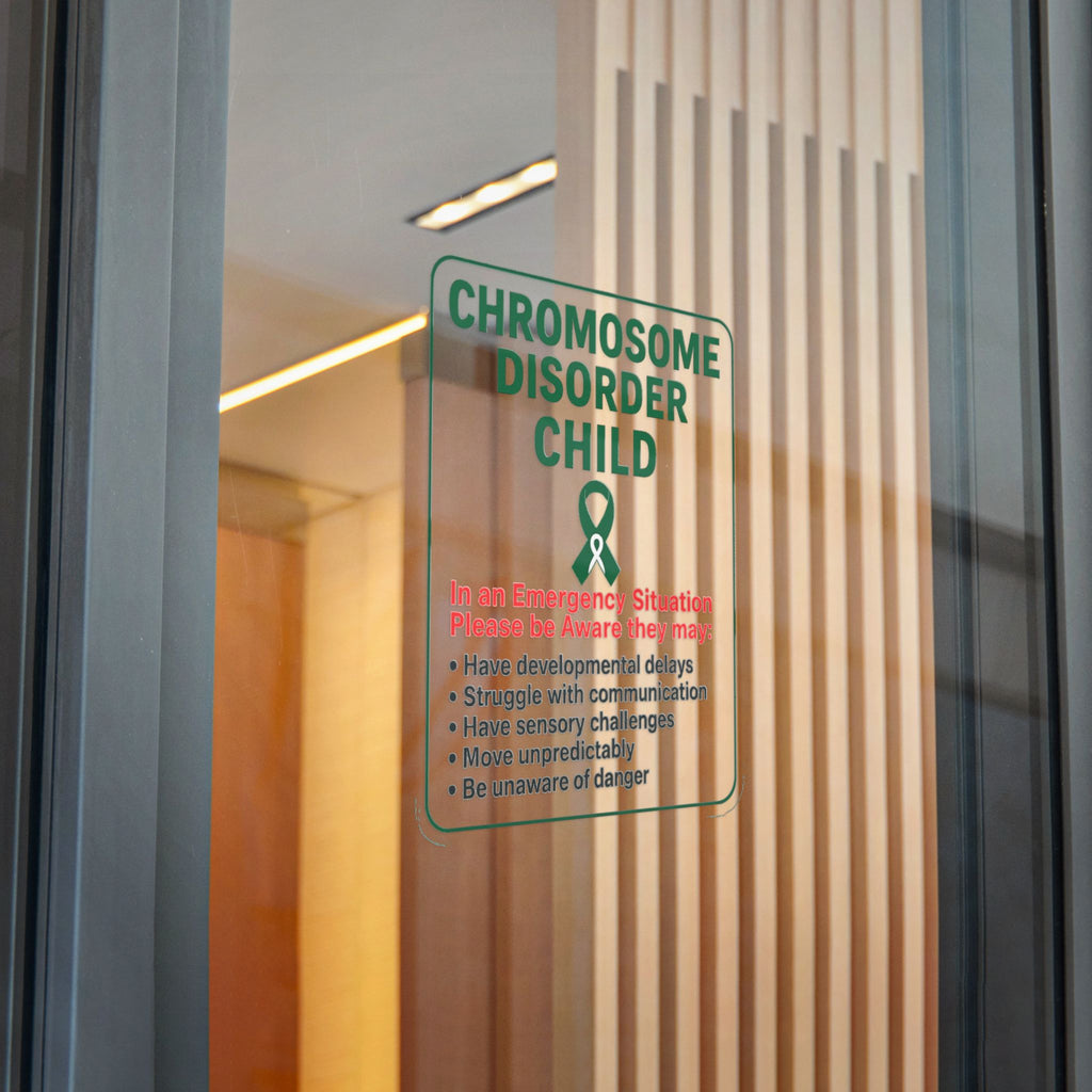 Chromosome Disorder Child emergency awareness sticker | Die-Cut Sticker