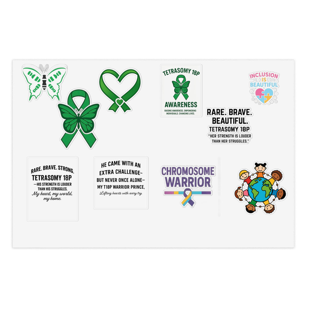 Tetrasomy 18 Awareness Stickers sticker sheet