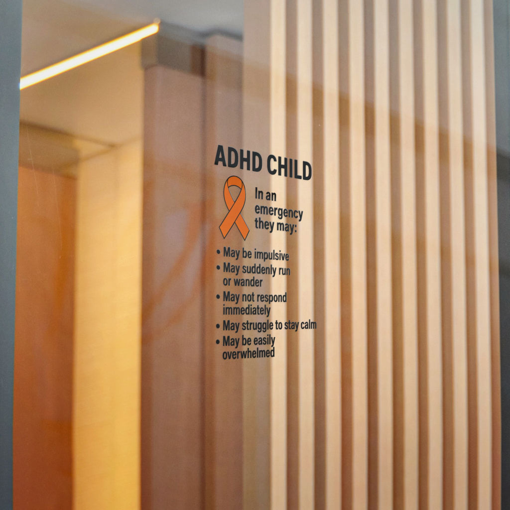 ADHD Child Awareness Ribbon Sticker | Die-Cut Sticker