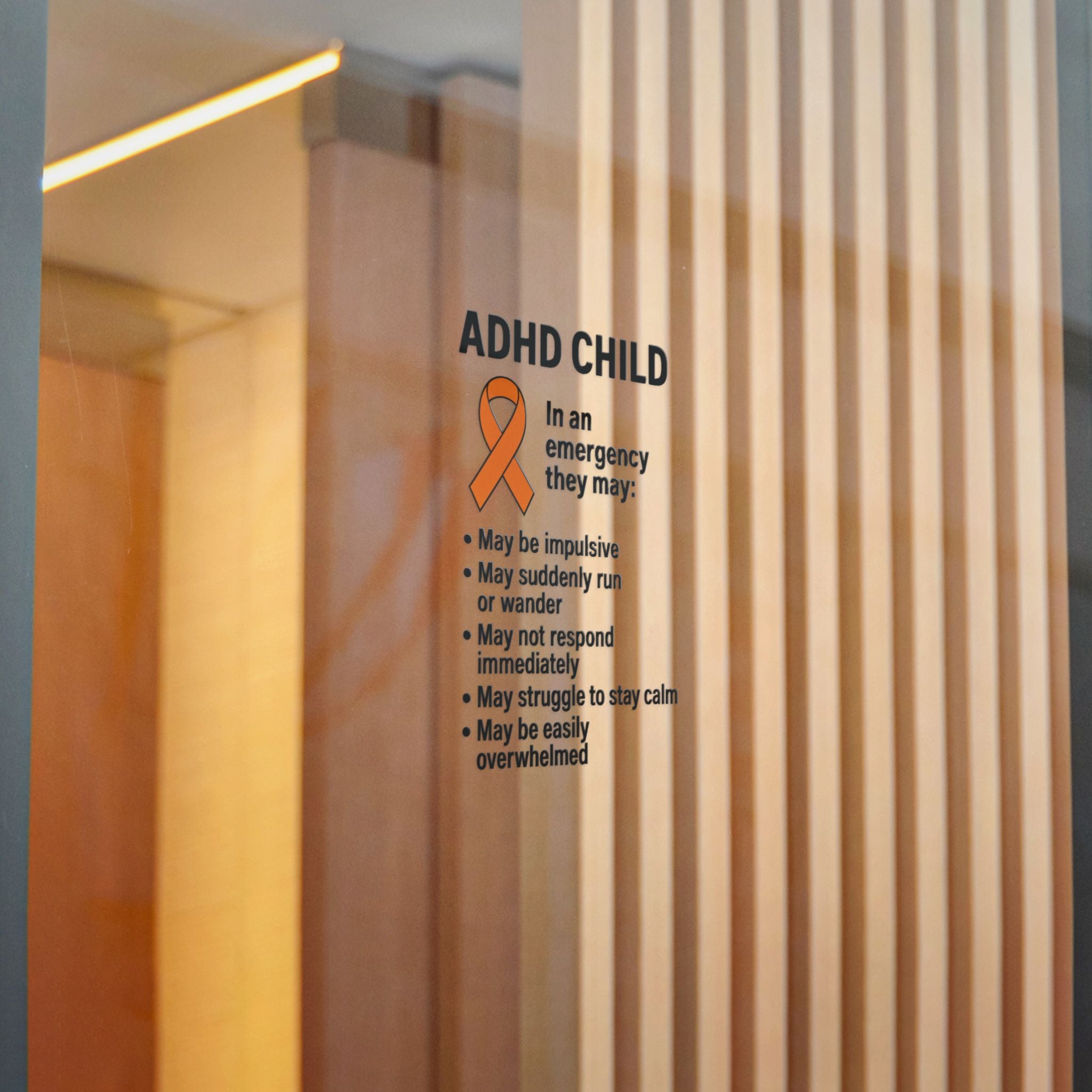 ADHD Child Awareness Ribbon Sticker | Die-Cut Sticker