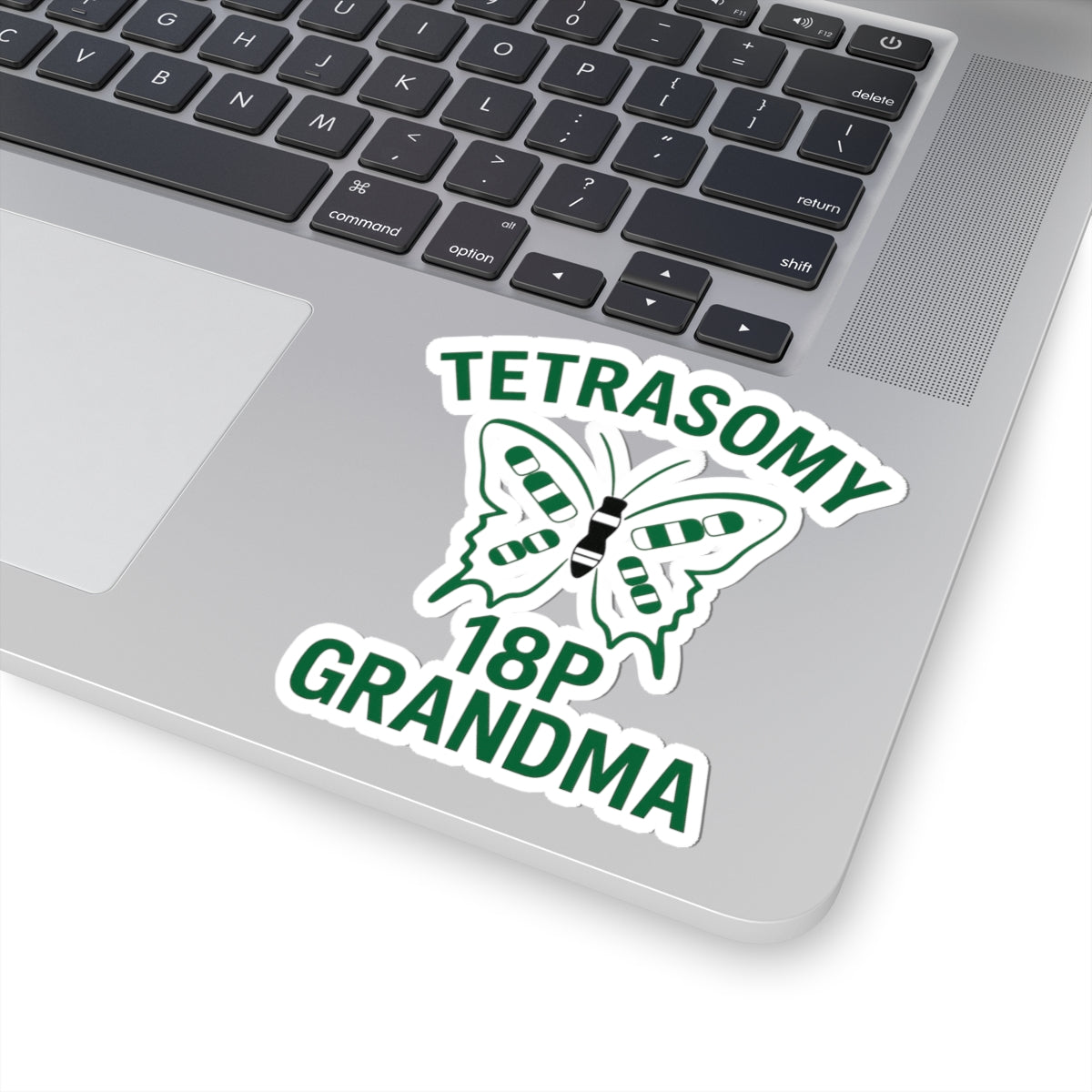 Tetrasomy 18p Grandma Sticker | Awareness Butterfly Kiss-Cut Sticker