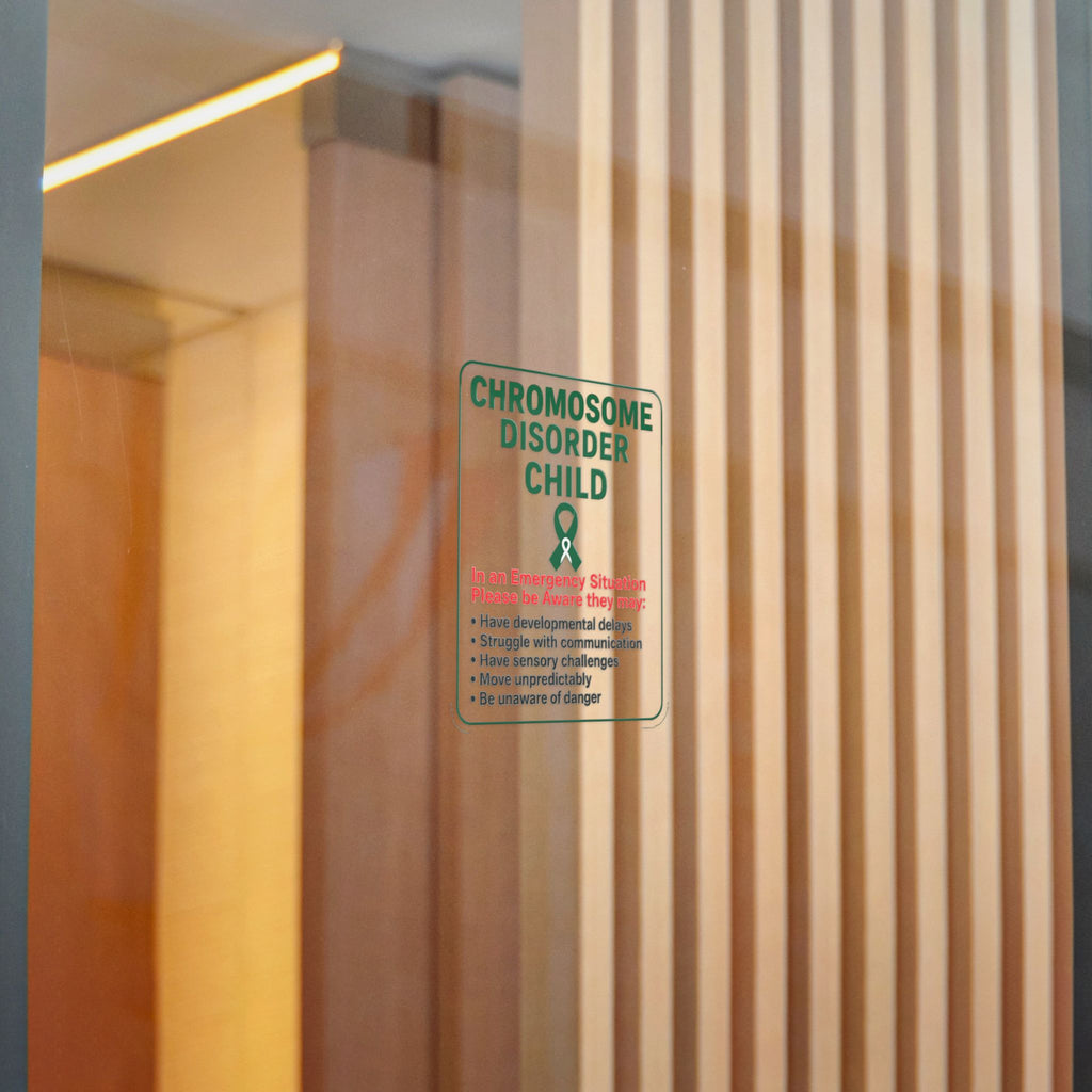 Chromosome Disorder Child emergency awareness sticker | Die-Cut Sticker