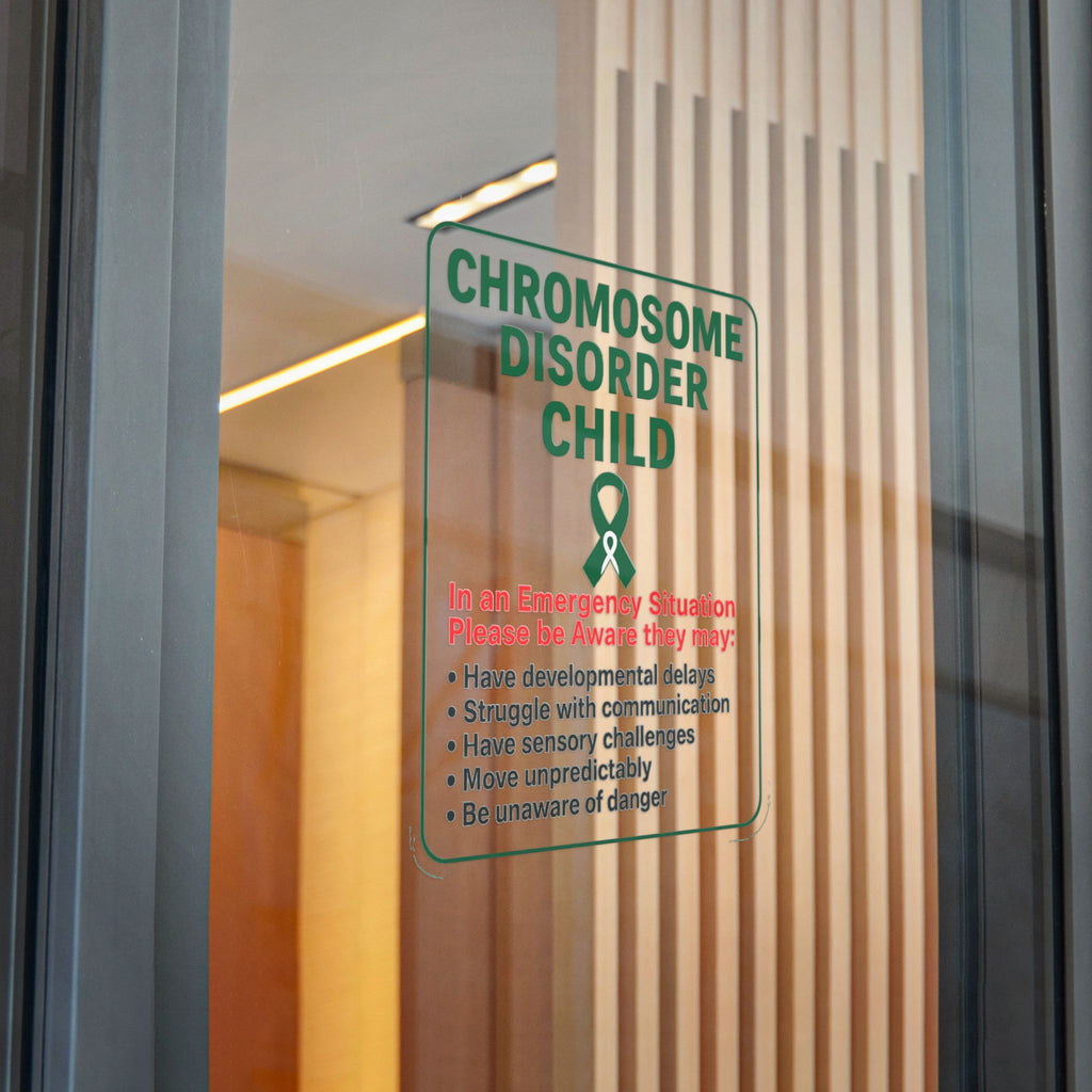 Chromosome Disorder Child emergency awareness sticker | Die-Cut Sticker