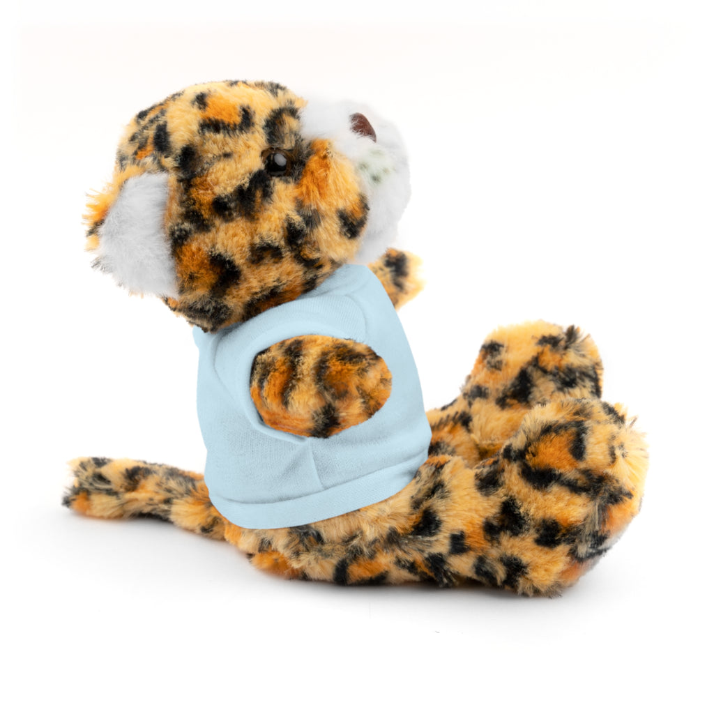 Yellow Blue Awareness Ribbon Stuffed Animal