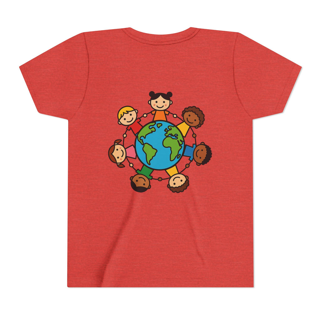 Girl Tetrasomy 18p poem / Kids Around the World Earth Children Graphic Tee | Youth Tee