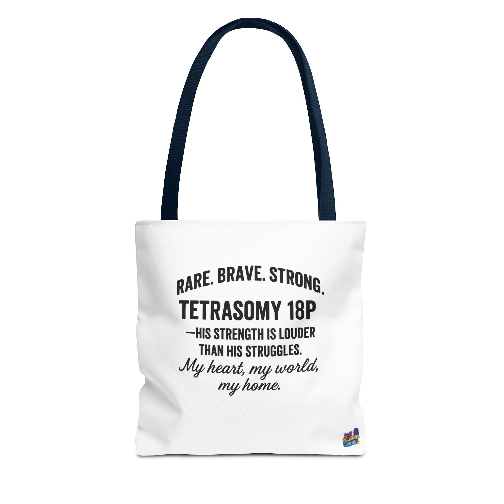 Rare, brave, strong, poem tote bag