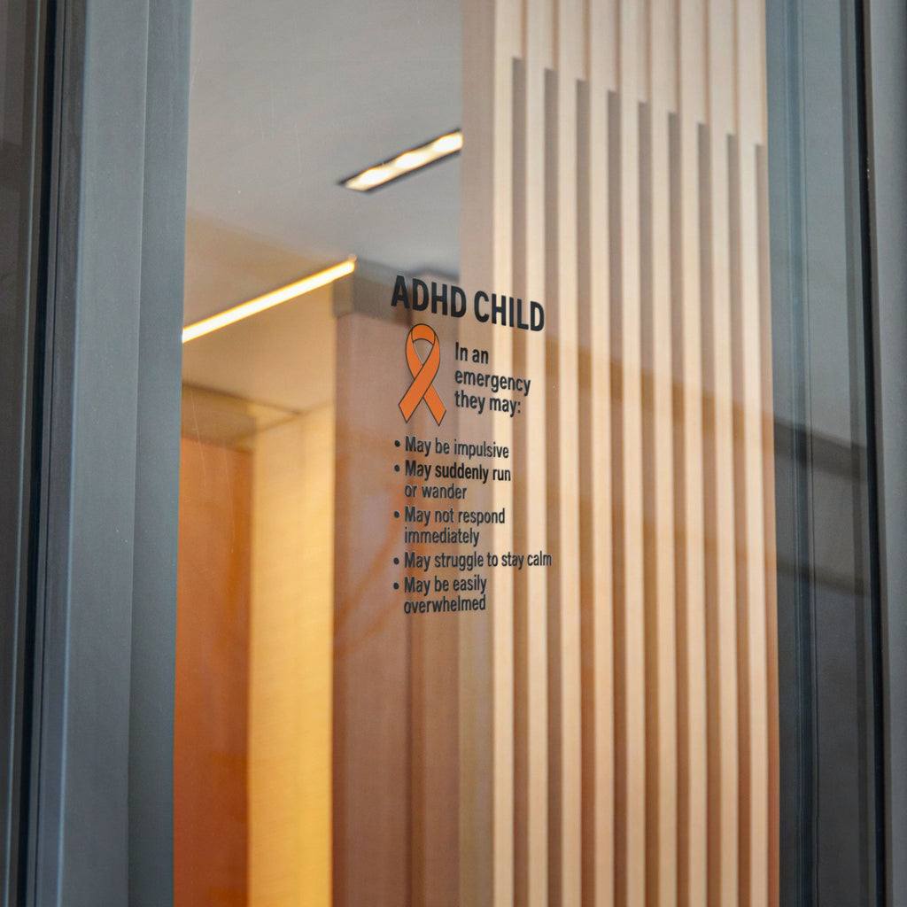 ADHD Child Awareness Ribbon Sticker | Die-Cut Sticker