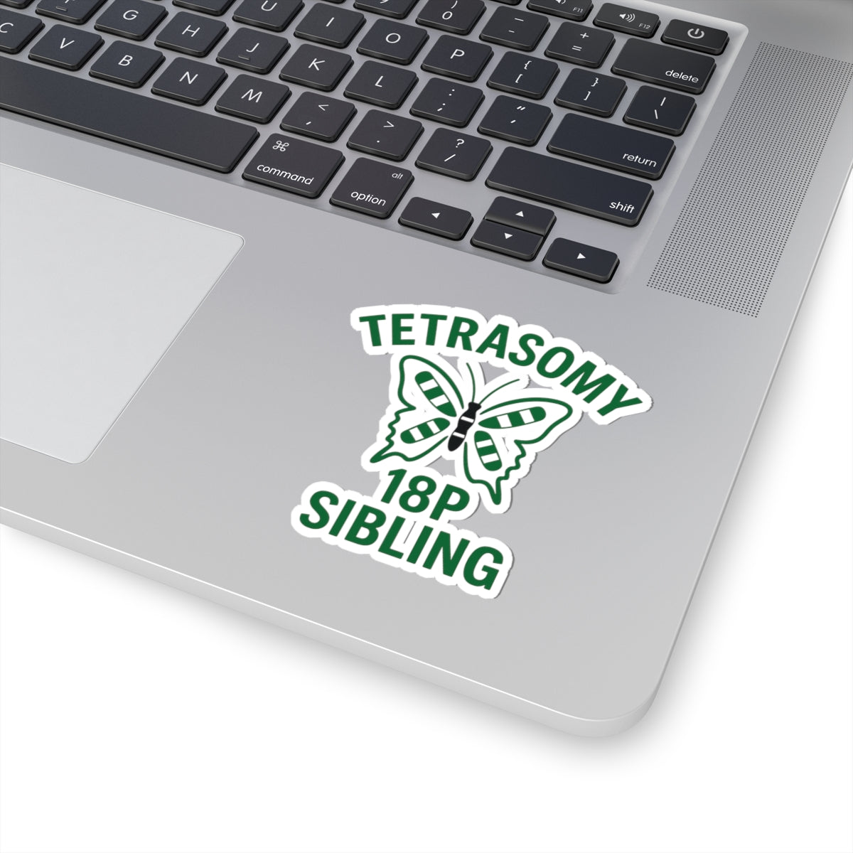 Tetrasomy 18p Sibling Sticker | Awareness Butterfly Kiss-Cut Sticker