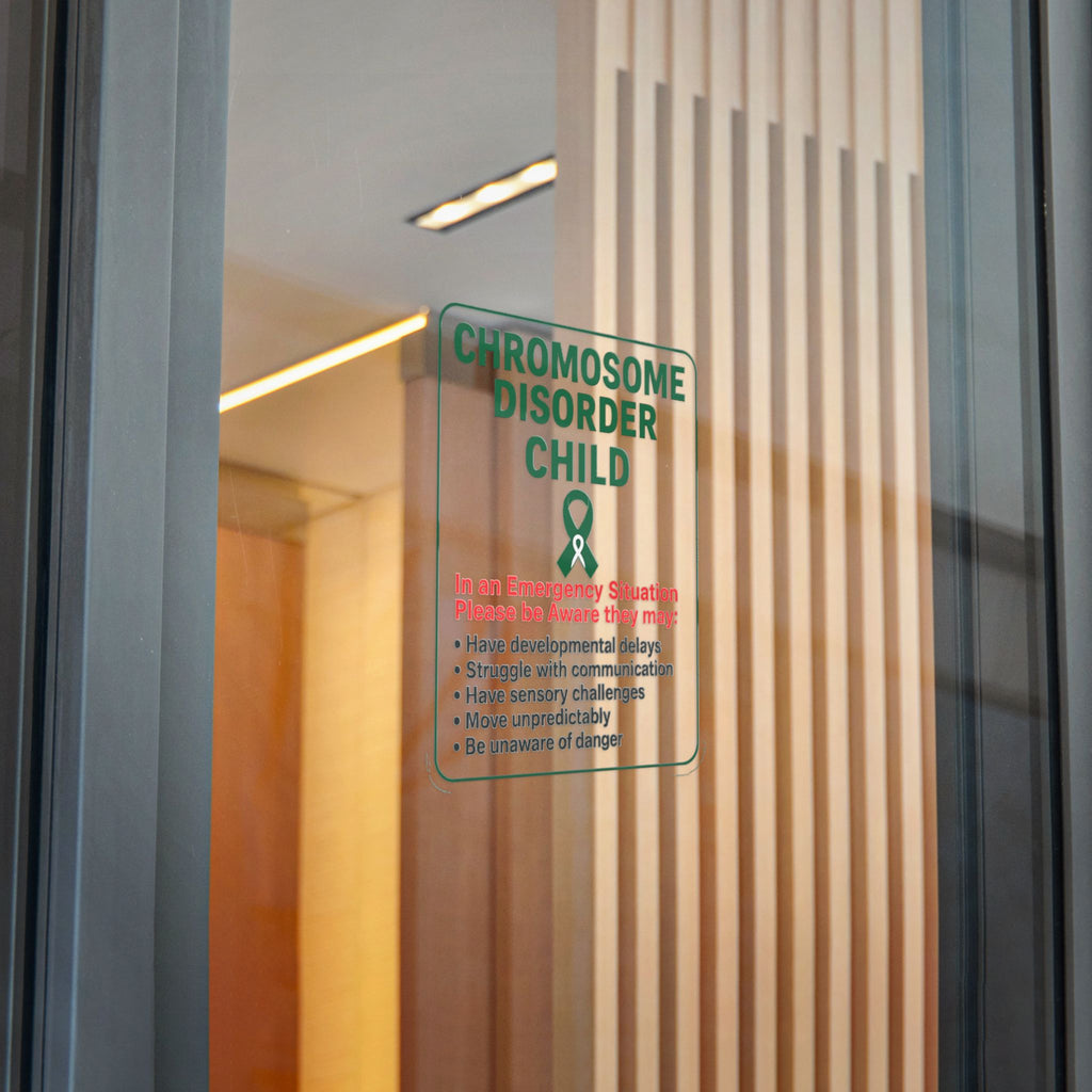 Chromosome Disorder Child emergency awareness sticker | Die-Cut Sticker