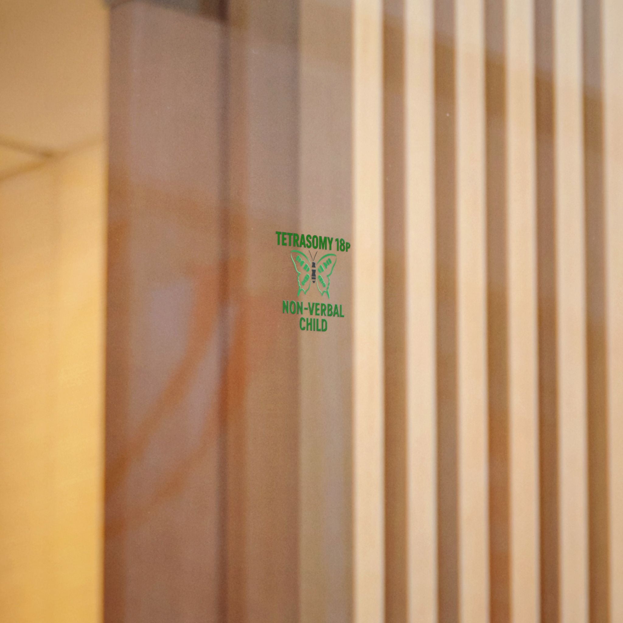 Tetrasomy 18p Butterfly Non-Verbal Child Sticker | Die Cut Sticker