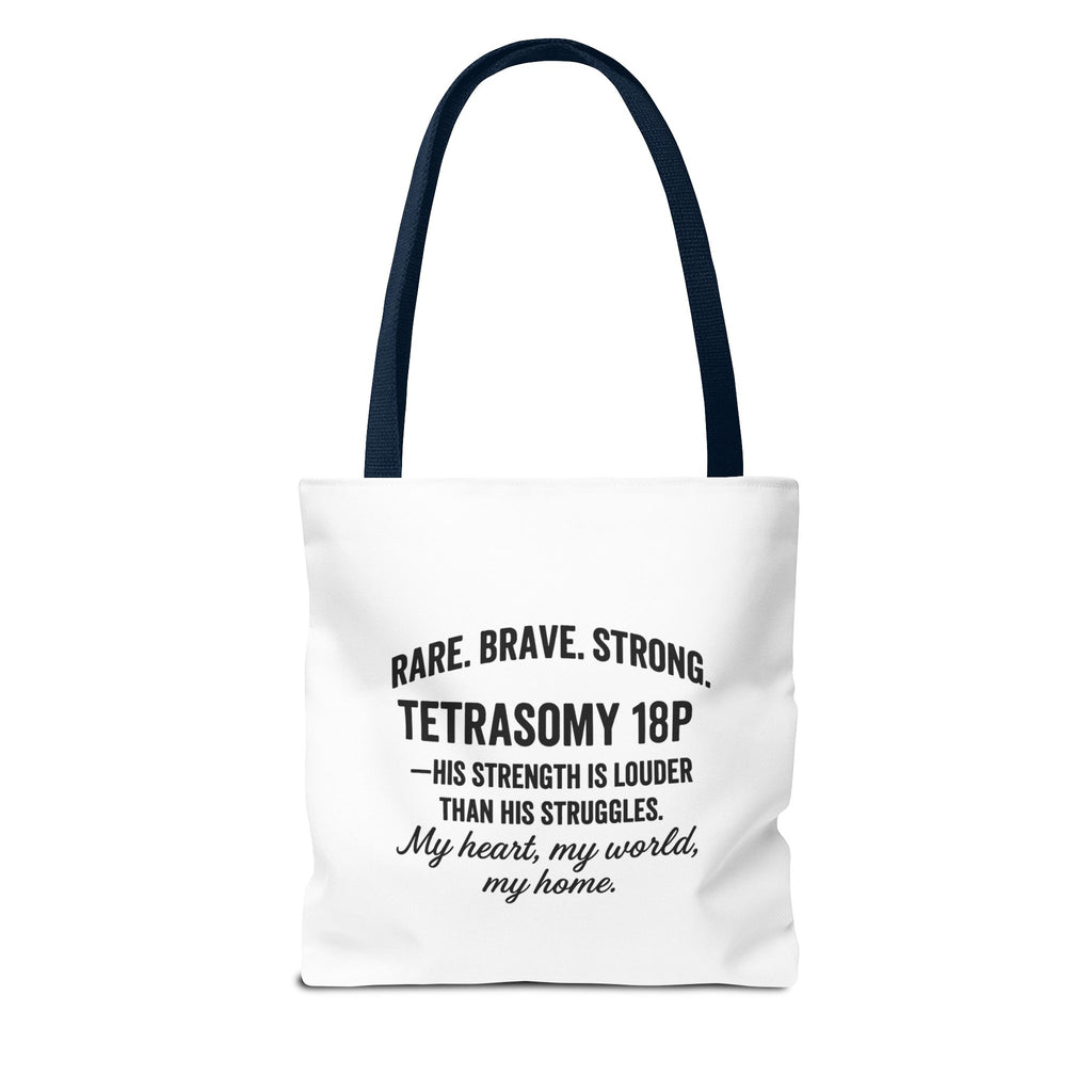 Rare, brave, strong, poem tote bag