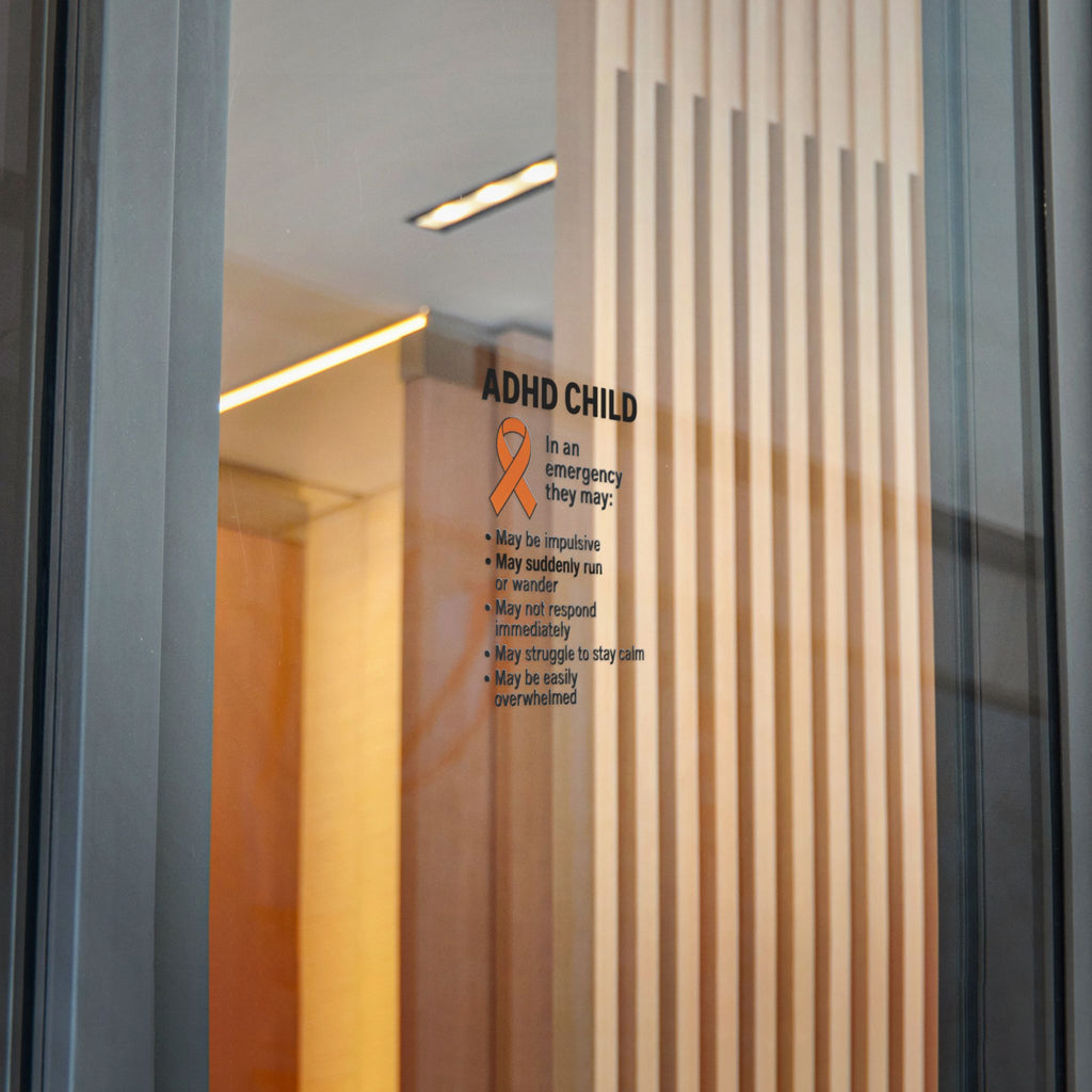 ADHD Child Awareness Ribbon Sticker | Die-Cut Sticker