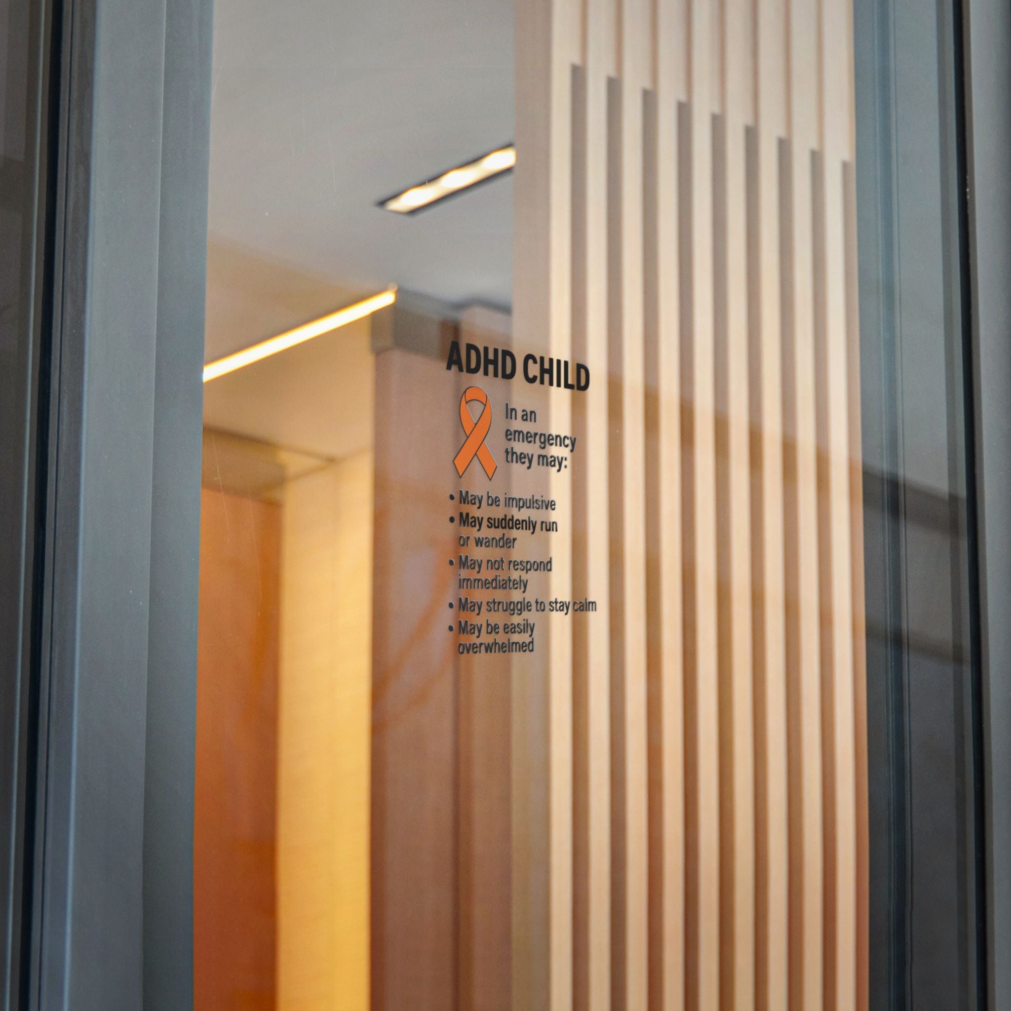 ADHD Child Awareness Ribbon Sticker | Die-Cut Sticker