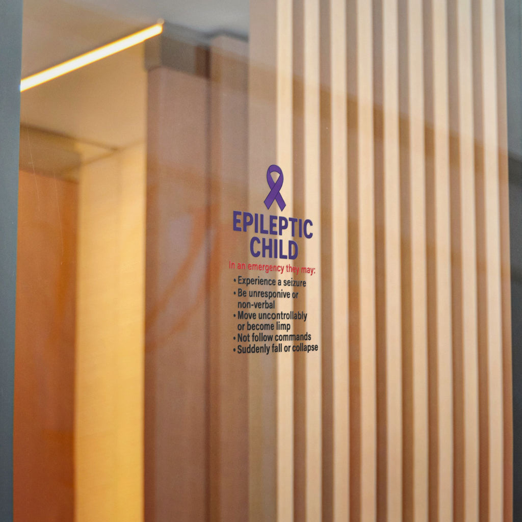 Epileptic Child Emergency Info sticker | Die-Cut Sticker