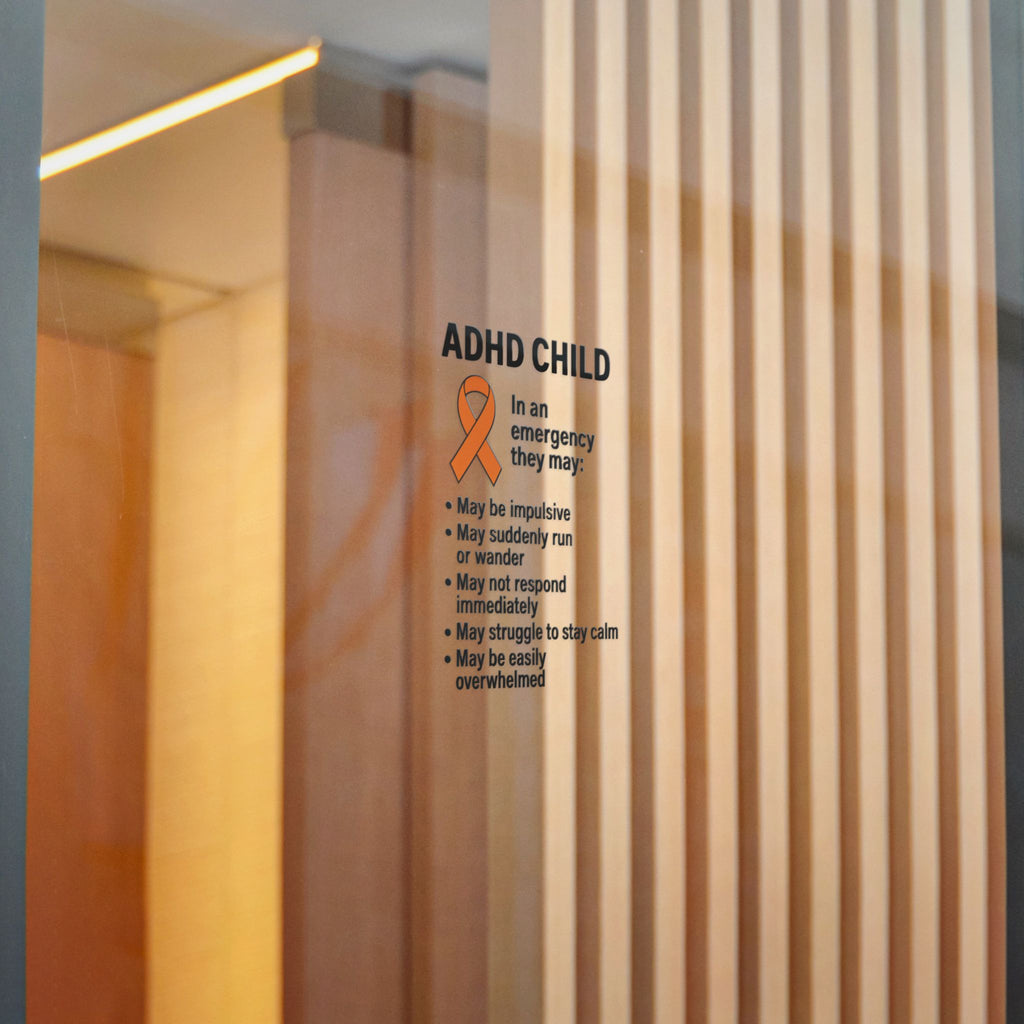 ADHD Child Awareness Ribbon Sticker | Die-Cut Sticker