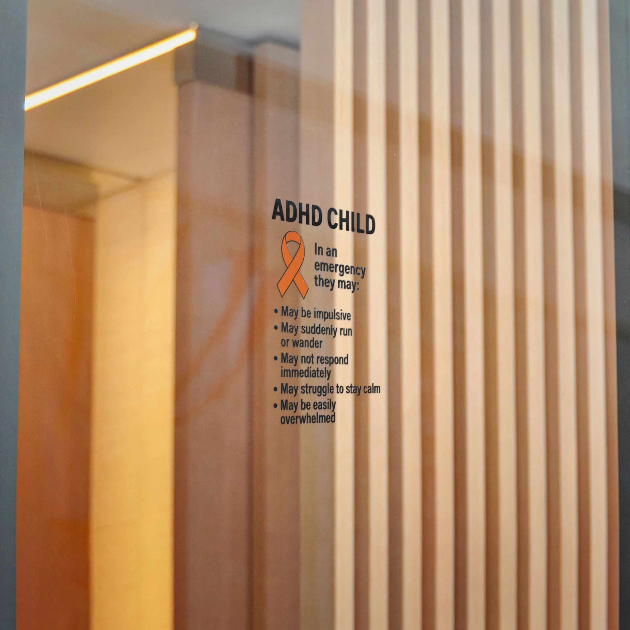 ADHD Child Awareness Ribbon Sticker | Die-Cut Sticker