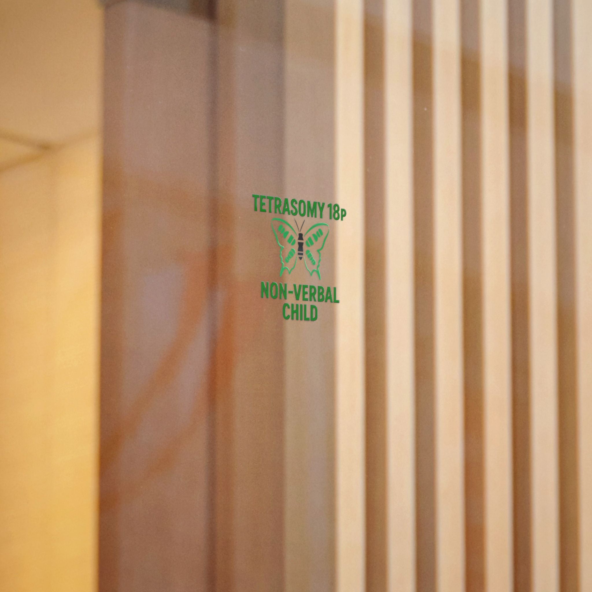Tetrasomy 18p Butterfly Non-Verbal Child Sticker | Die Cut Sticker