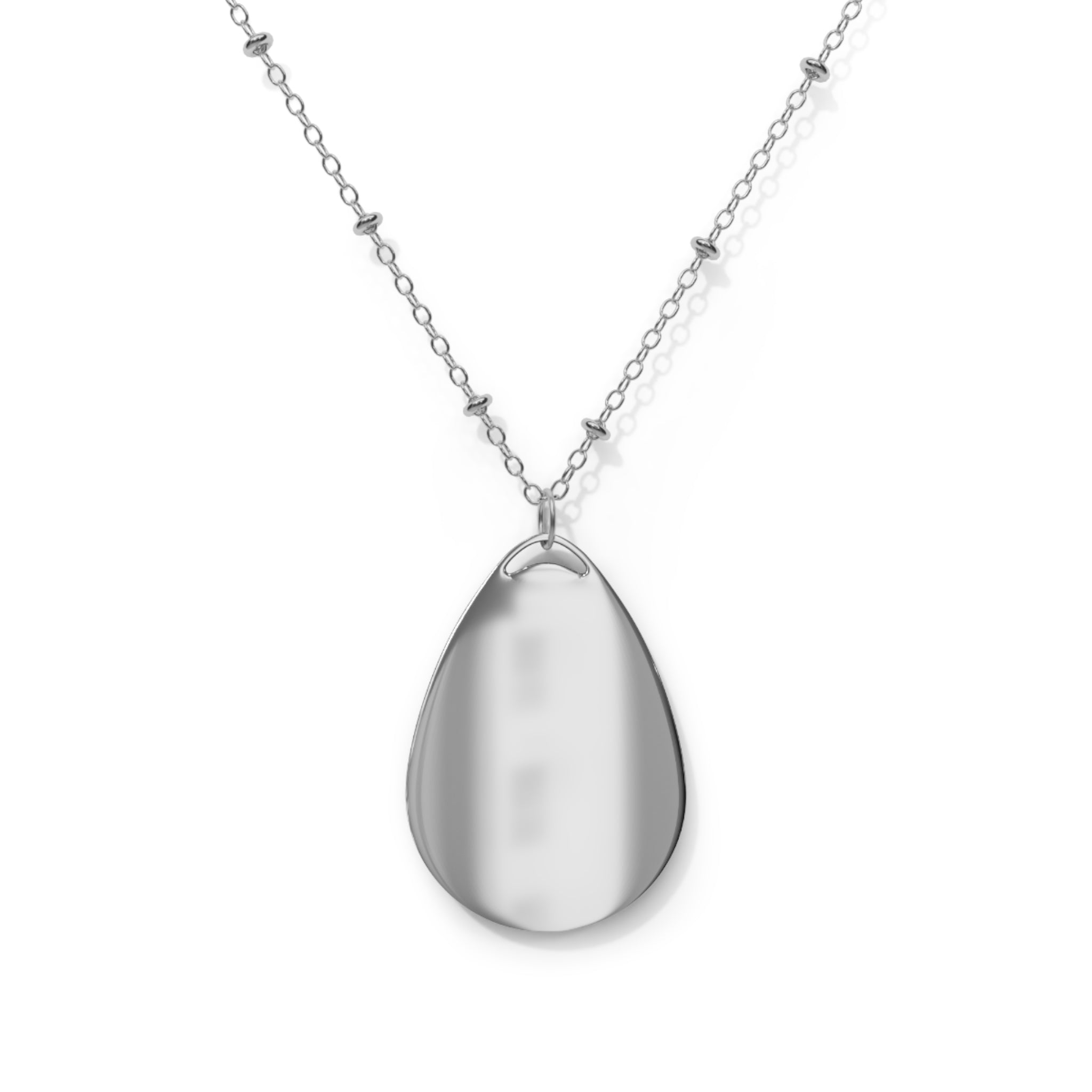 Tetrasomy 18p Grammy Oval Necklace | Awareness Teardrop Pendant