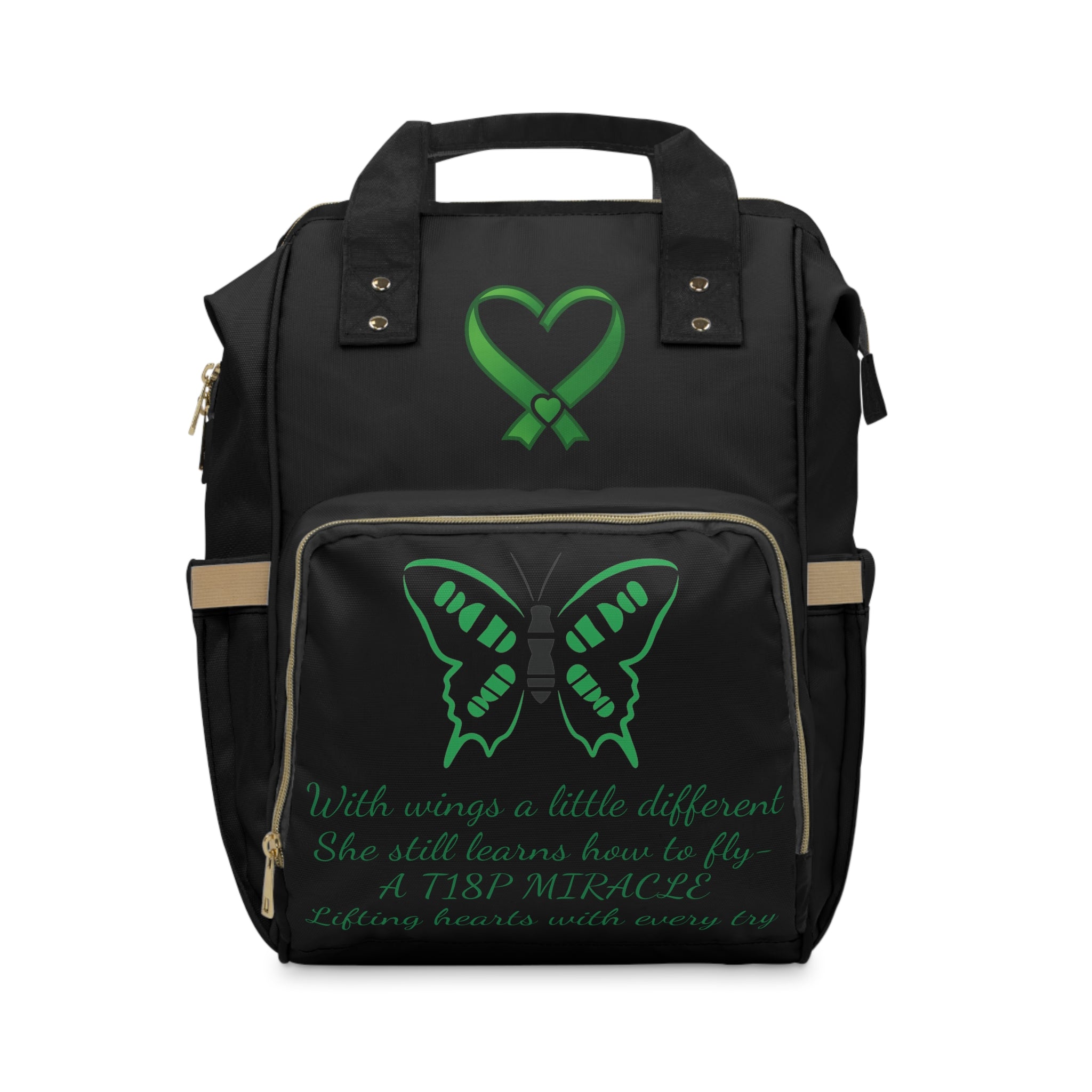 Butterfly Miracle Poem Multifunctional Diaper Backpack | Nursing Bag
