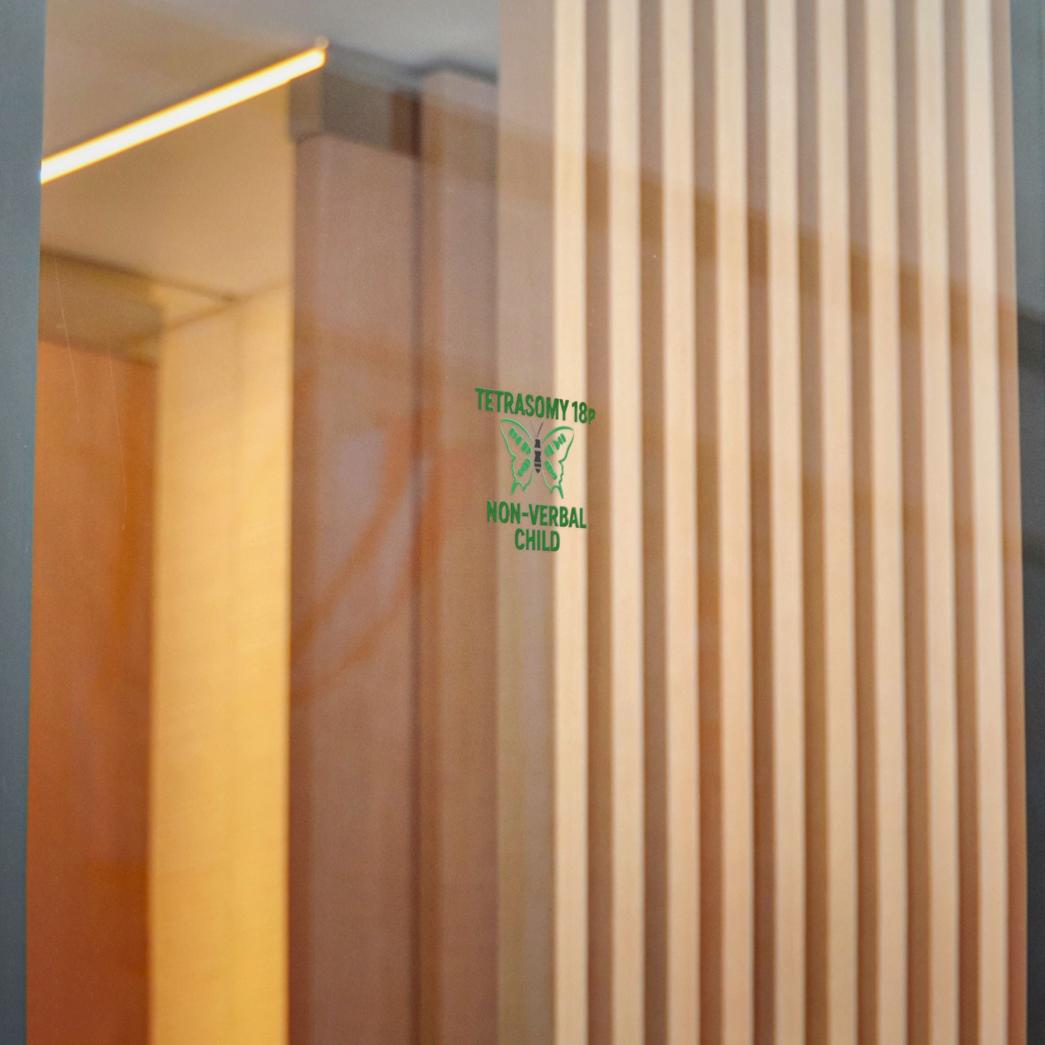 Tetrasomy 18p Butterfly Non-Verbal Child Sticker | Die Cut Sticker