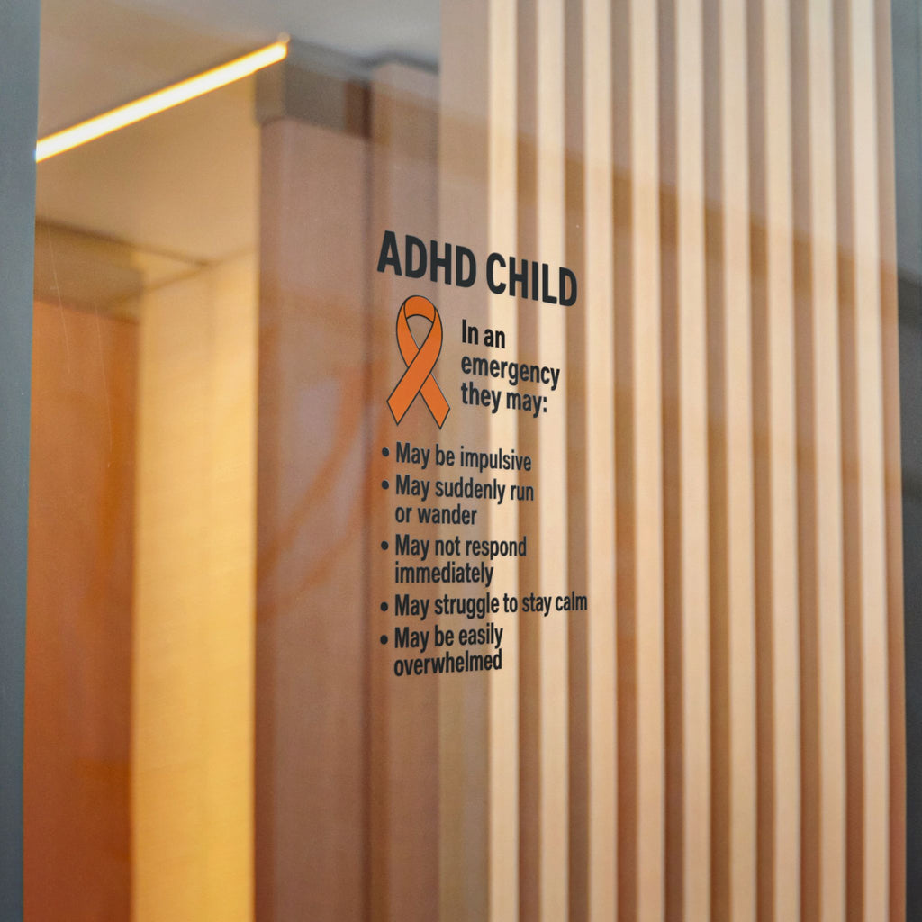 ADHD Child Awareness Ribbon Sticker | Die-Cut Sticker