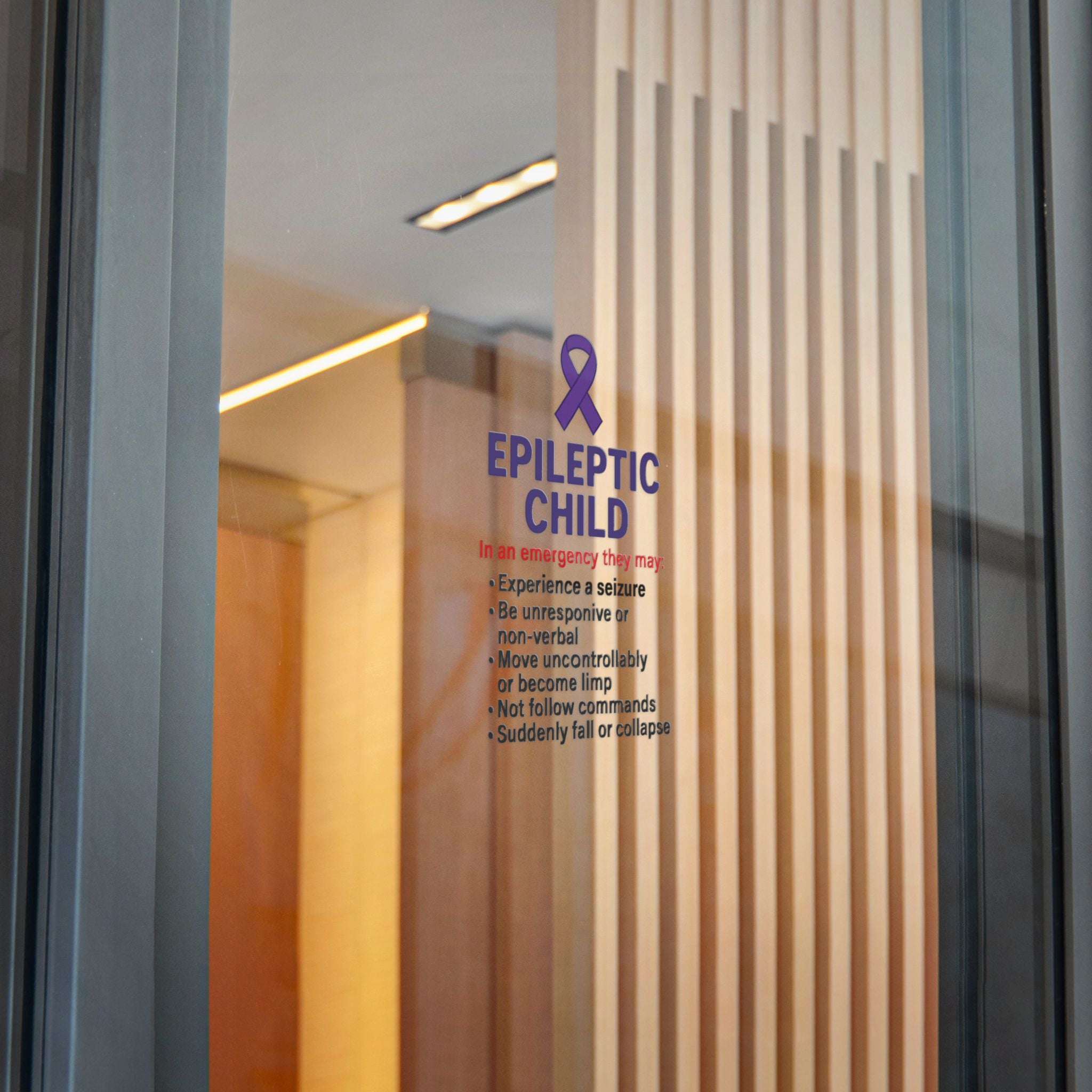 Epileptic Child Emergency Info sticker | Die-Cut Sticker